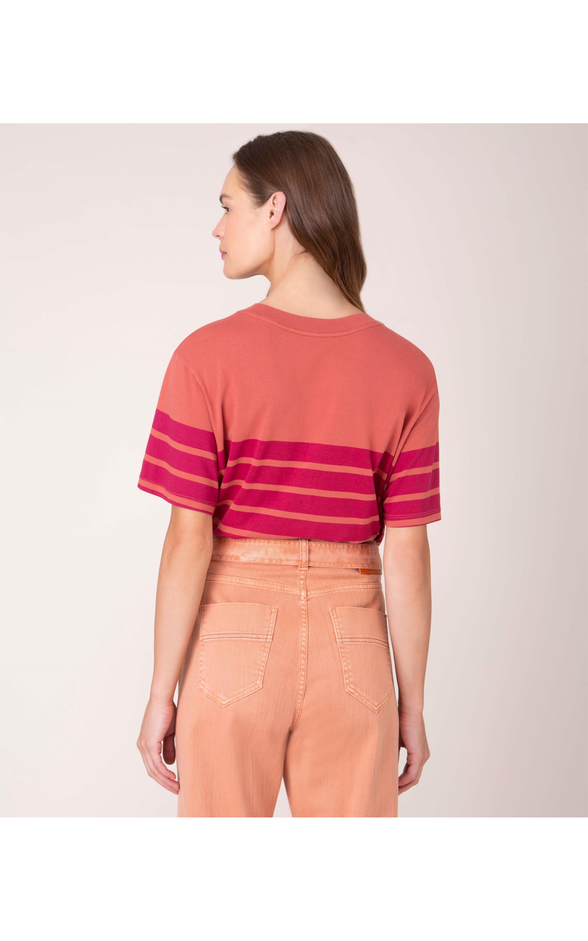 Blusa Mai Listras Rosê