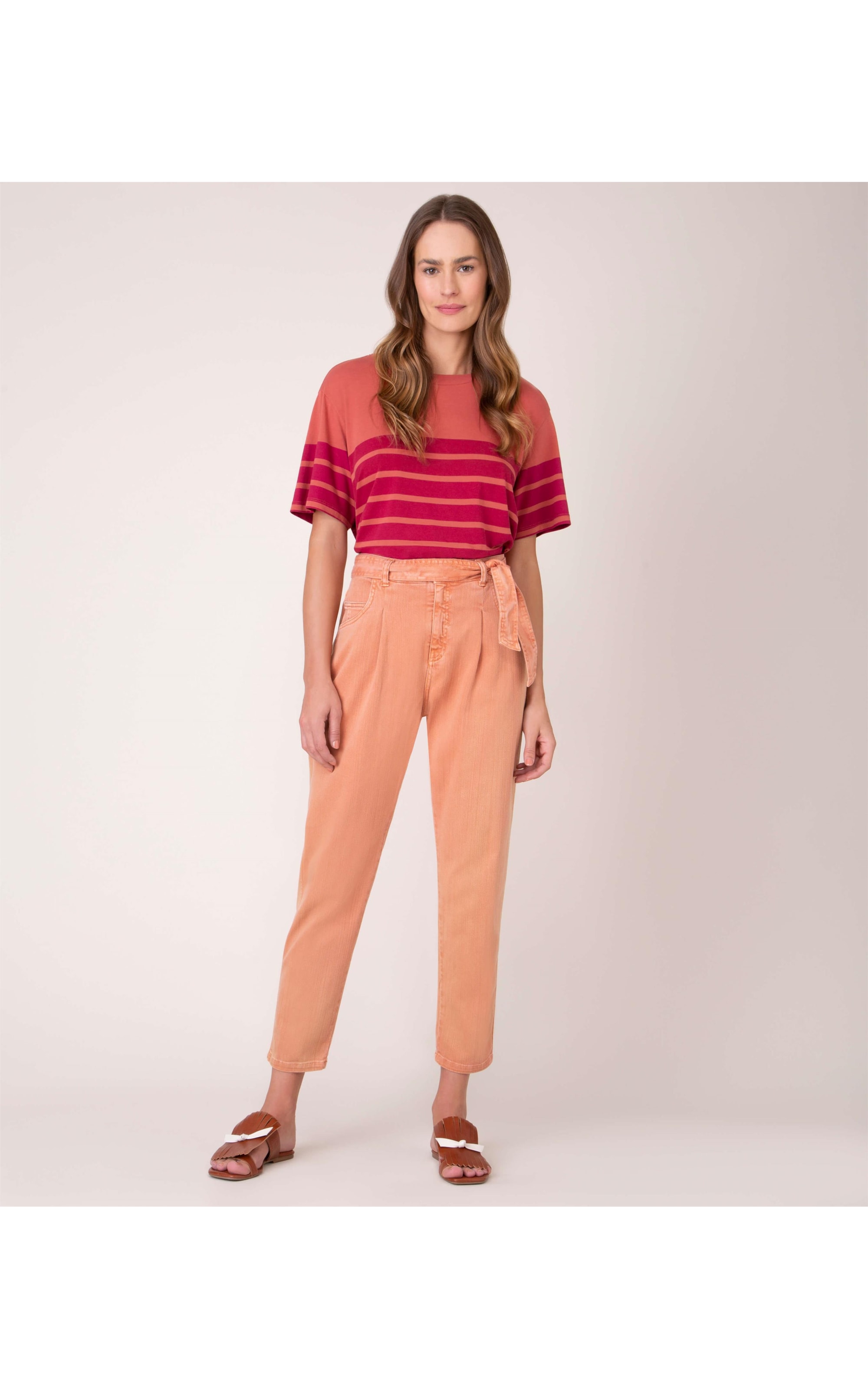 Blusa Mai Listras Rosê