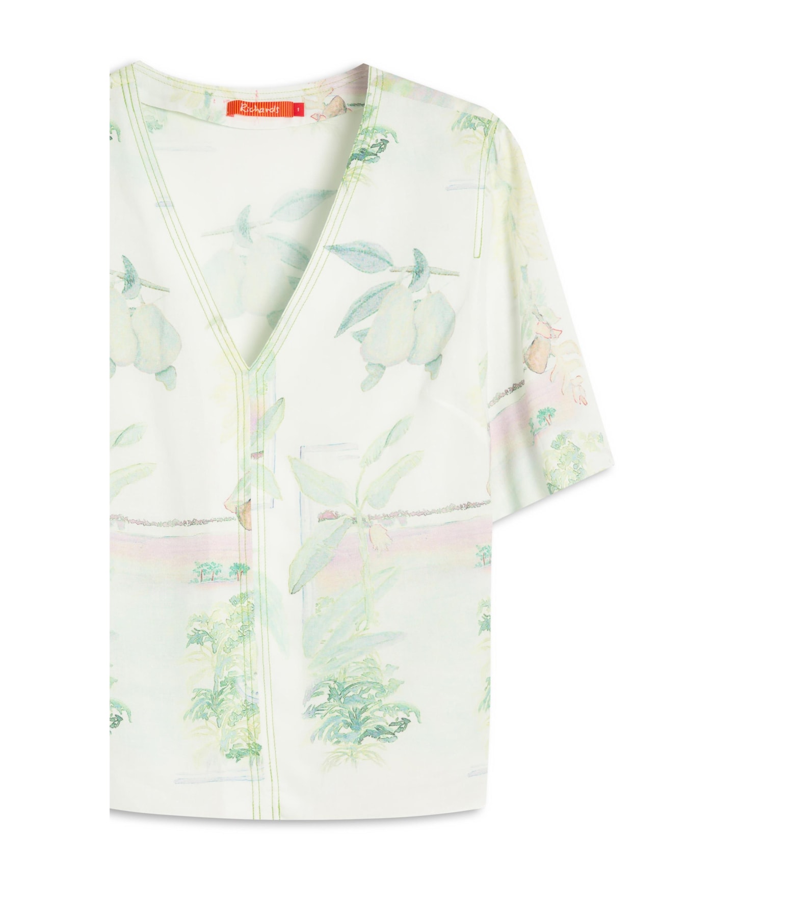 Blusa Mandacaru Tropical Linho Blend Branco