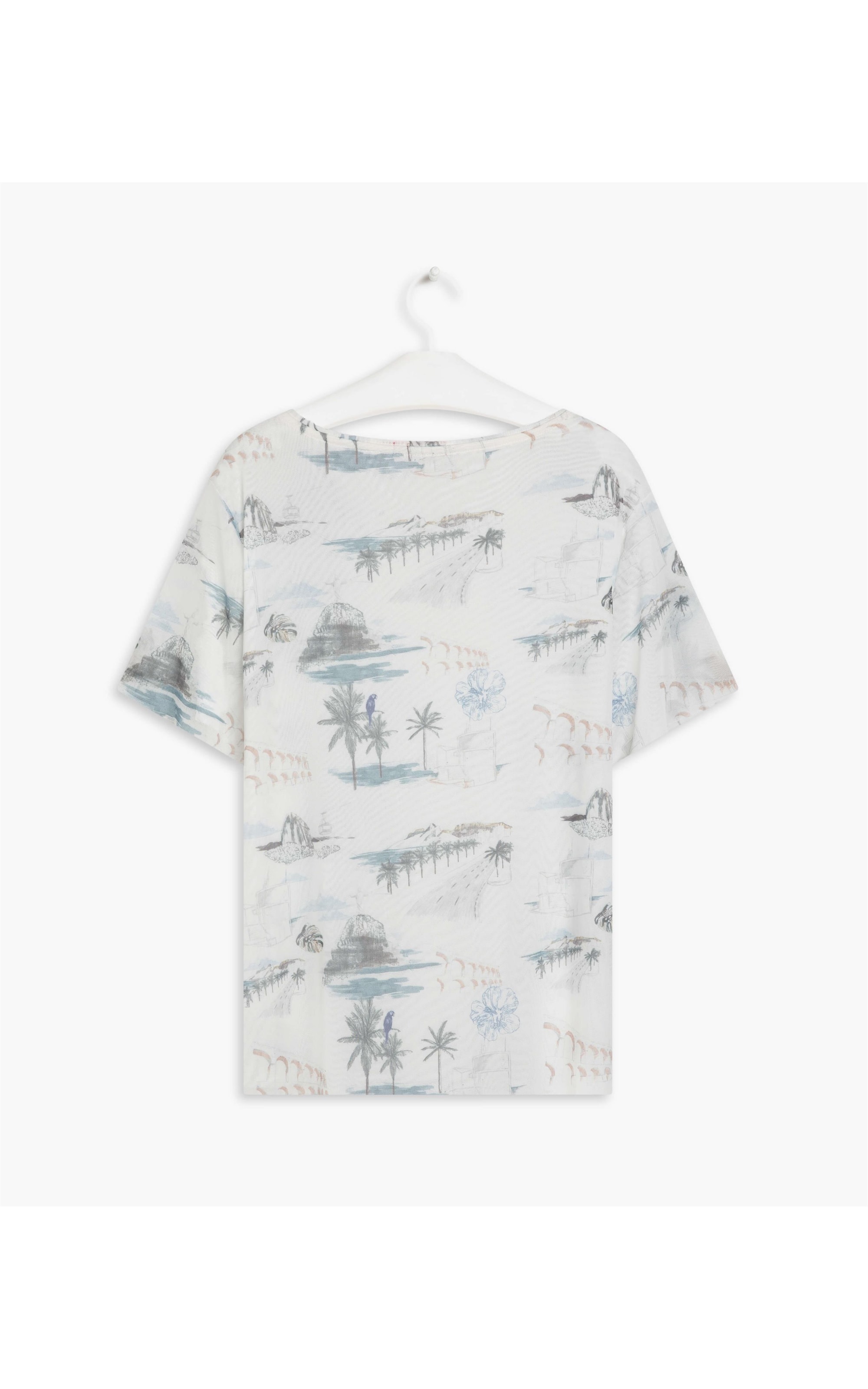 Blusa Manoela Tule Est. Spots Branco