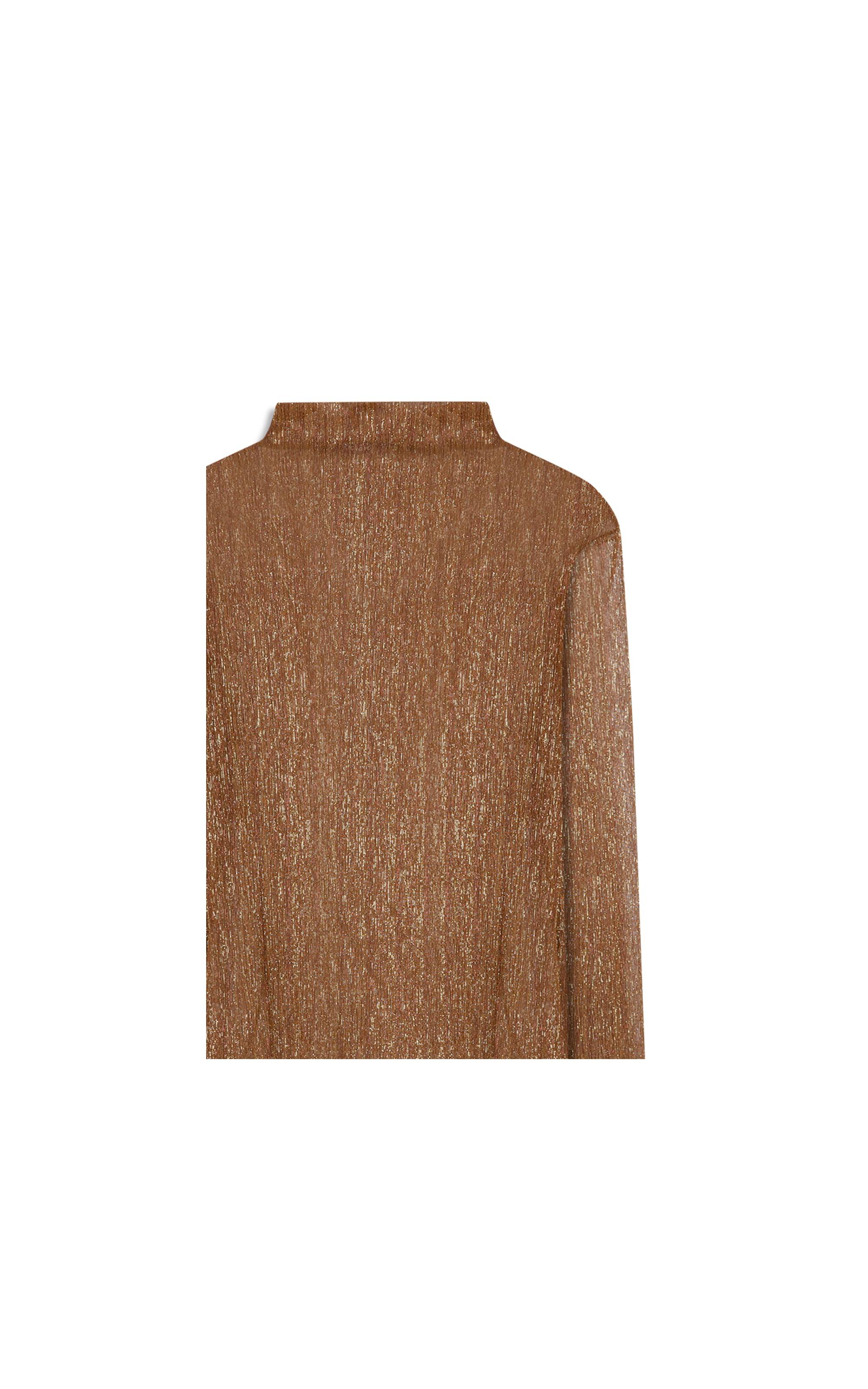  Blusa Maomi Plissado Bronze