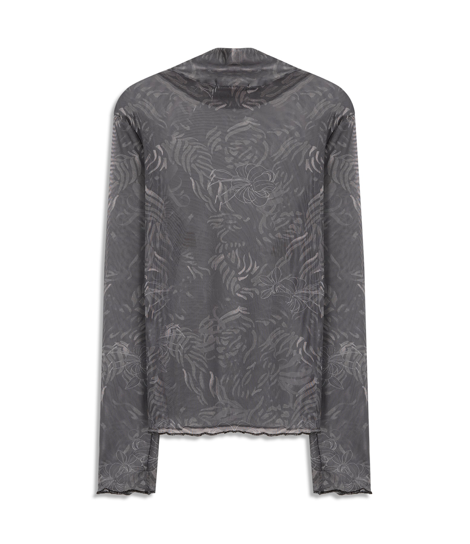 Blusa Maori Tule Estampado Grafite