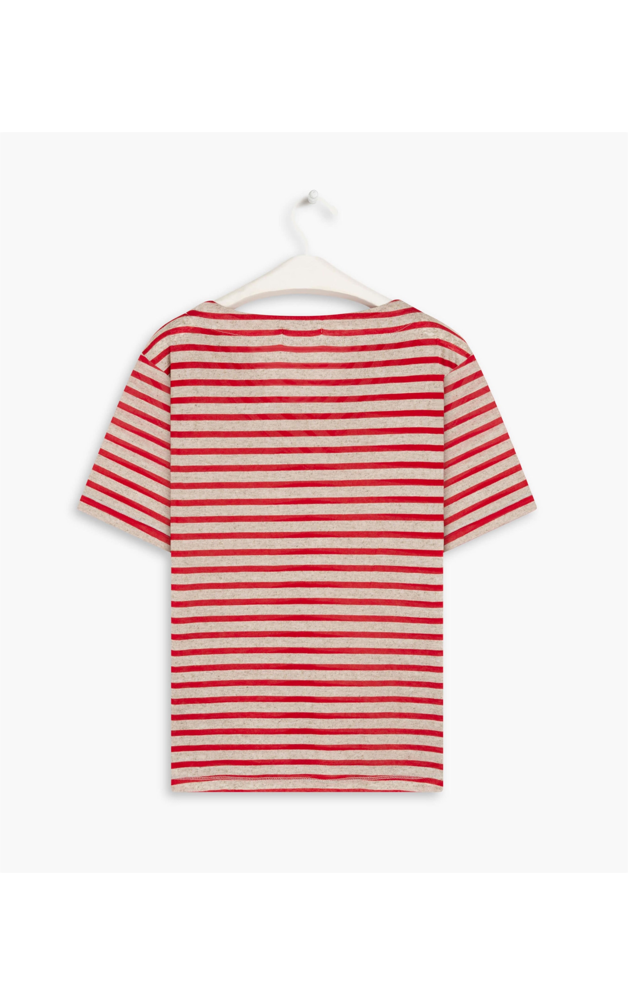 Blusa Marie Listarda Linho Vermelho