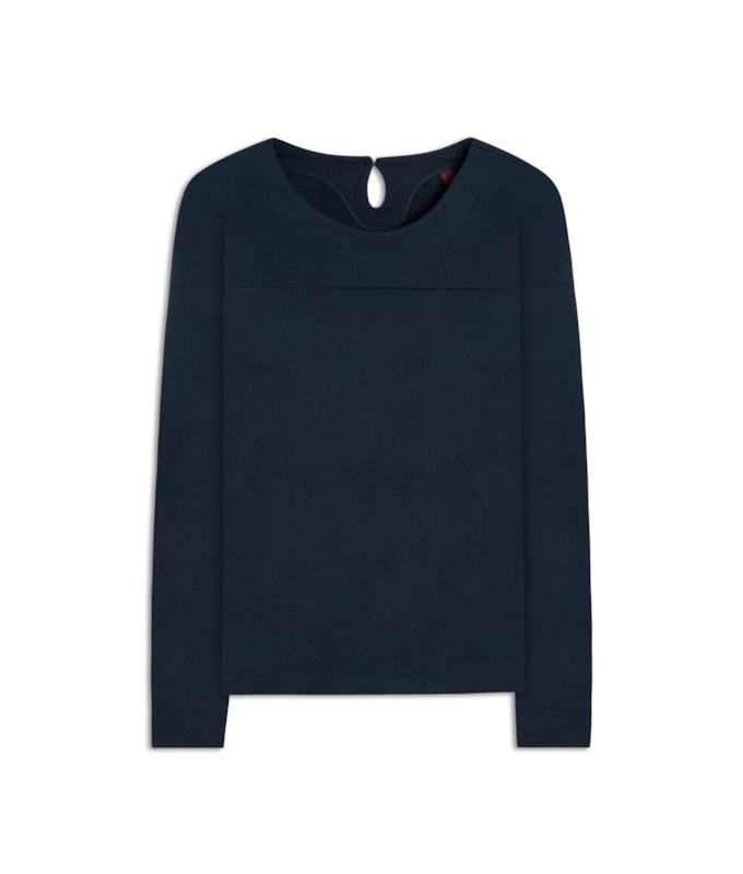 Blusa Marie Ml Dark Navy