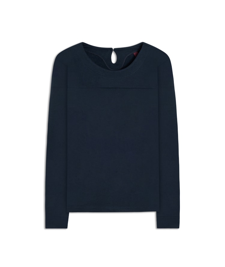 Blusa Marie Ml Dark Navy