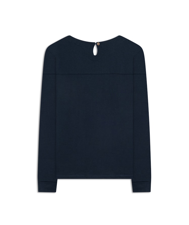 Blusa Marie Ml Dark Navy