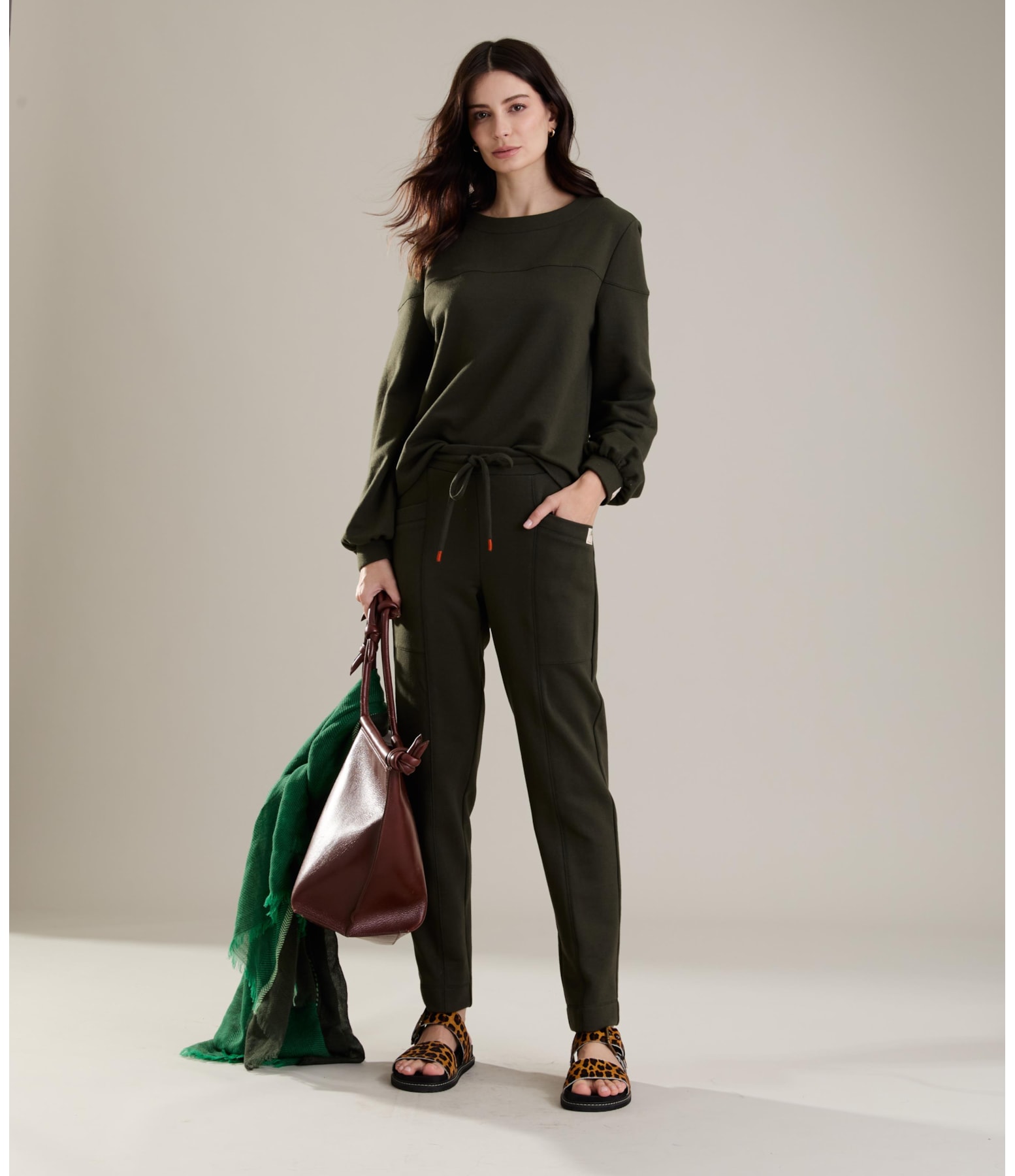 Blusa Marie Ml Verde Militar