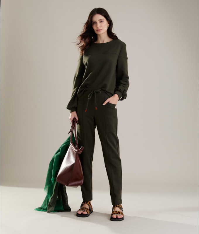 Blusa Marie Ml Verde Militar