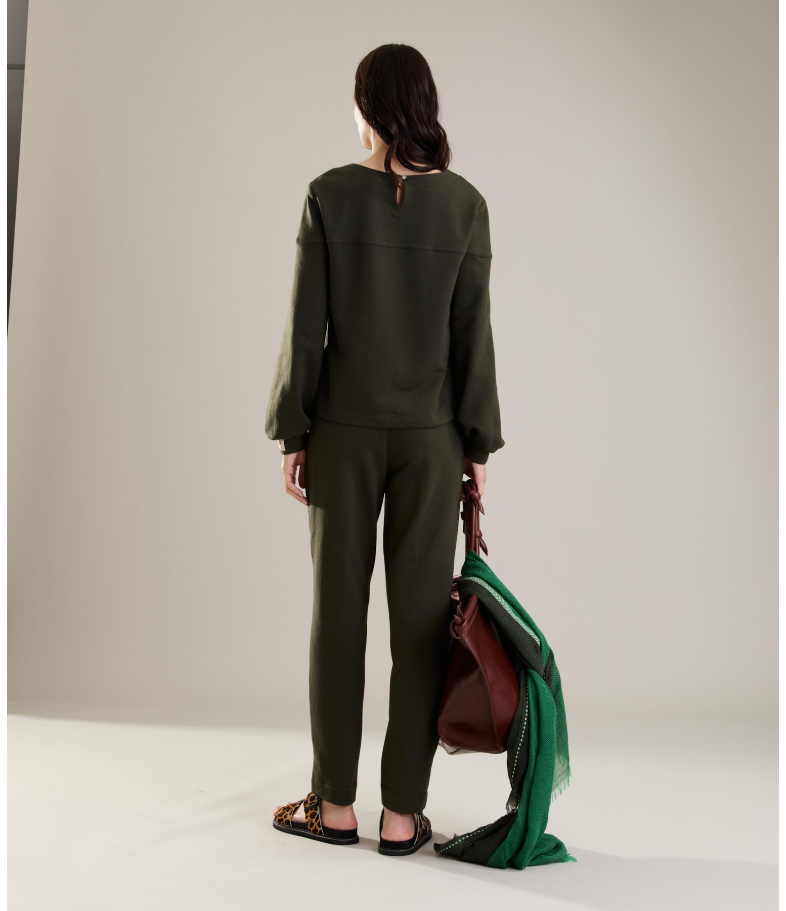 Blusa Marie Ml Verde Militar