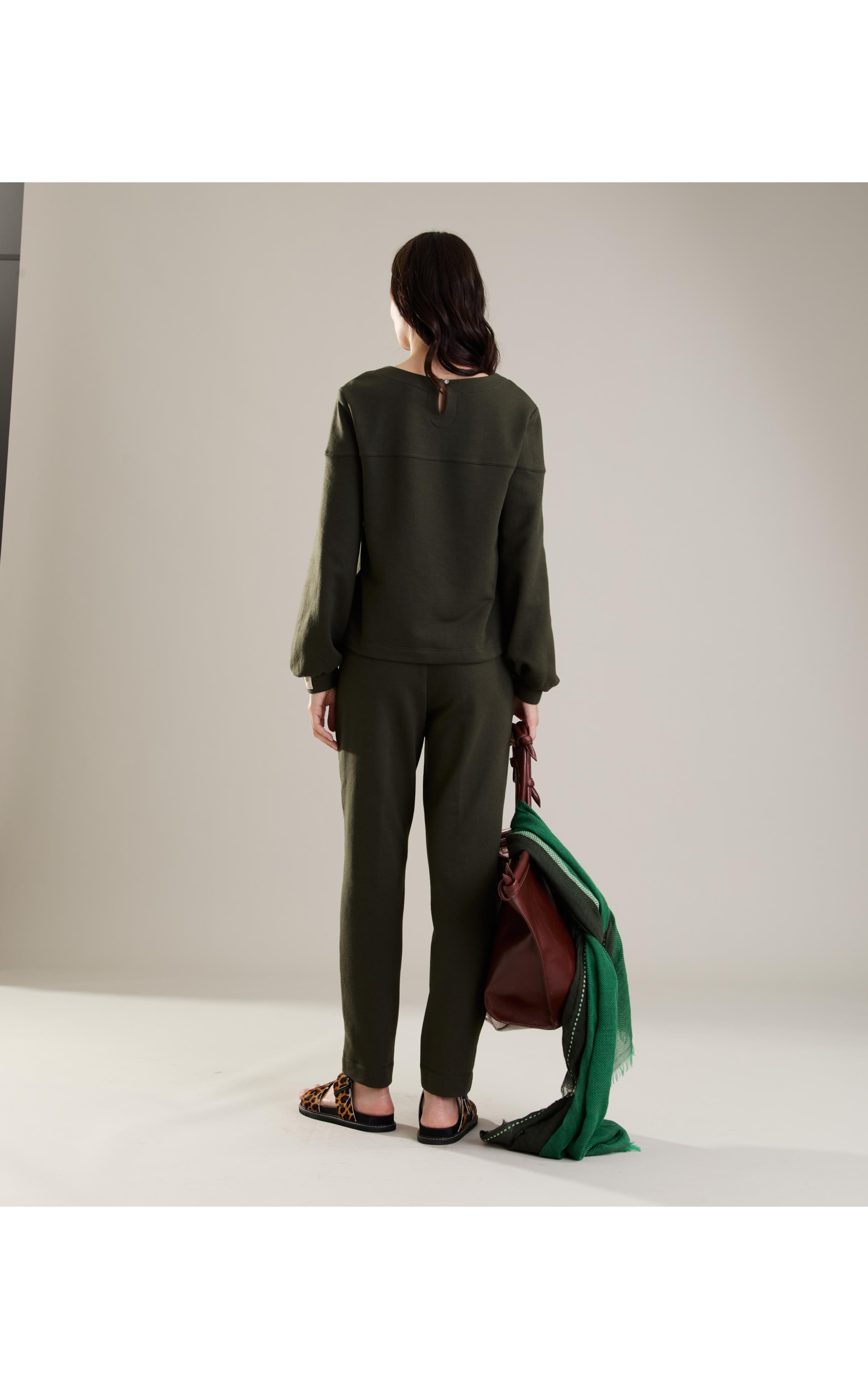 Blusa Marie Ml Verde Militar