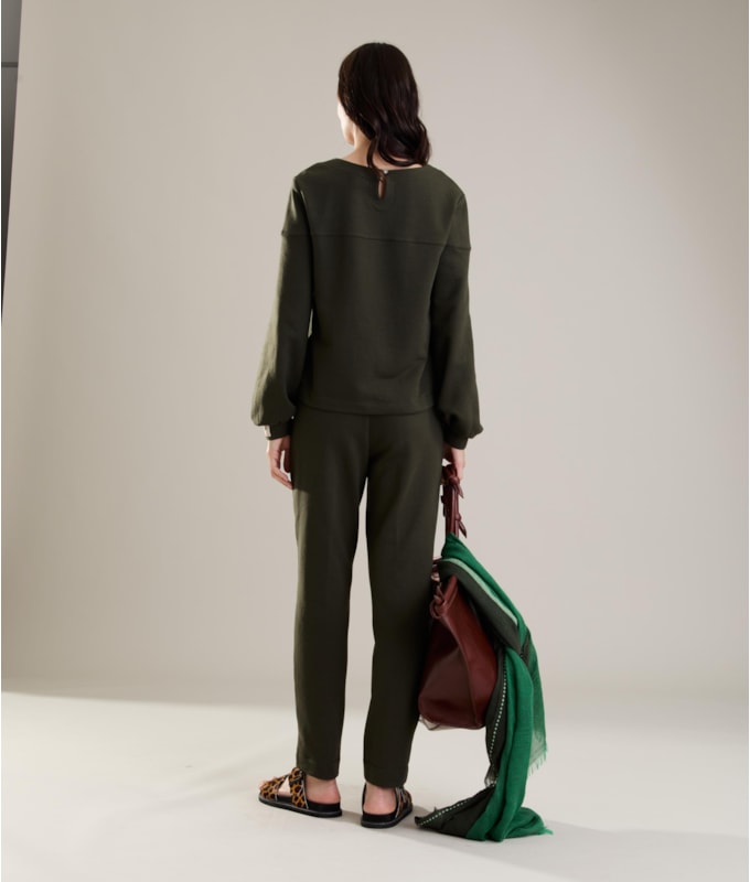 Blusa Marie Ml Verde Militar