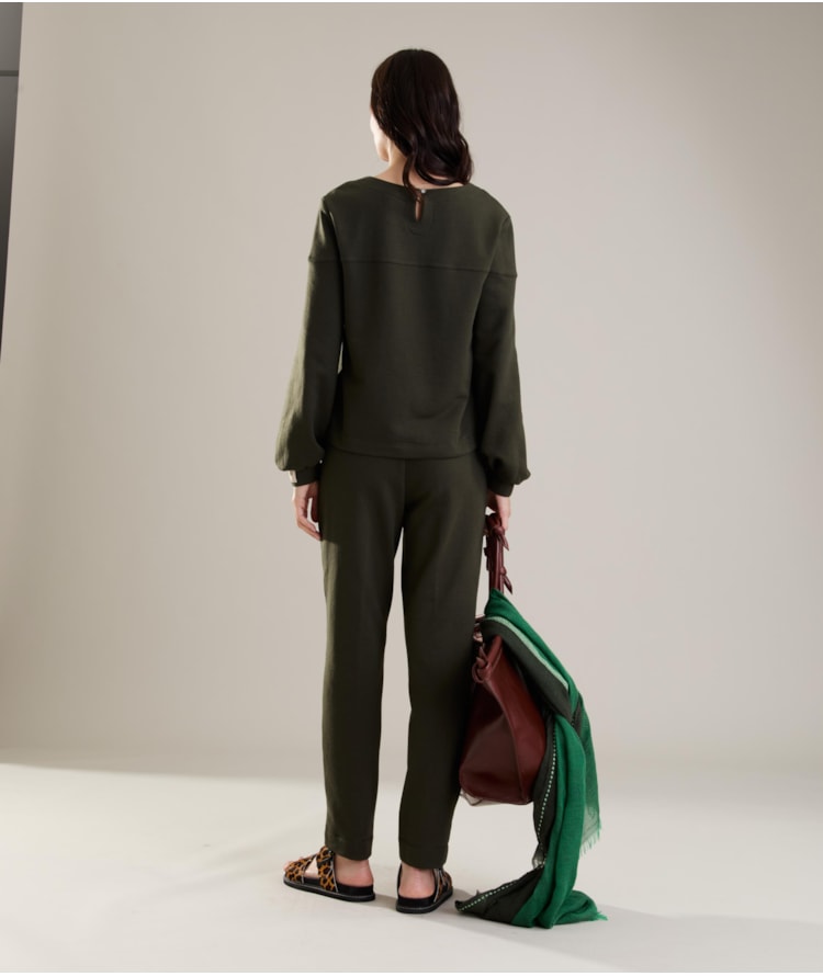 Blusa Marie Ml Verde Militar