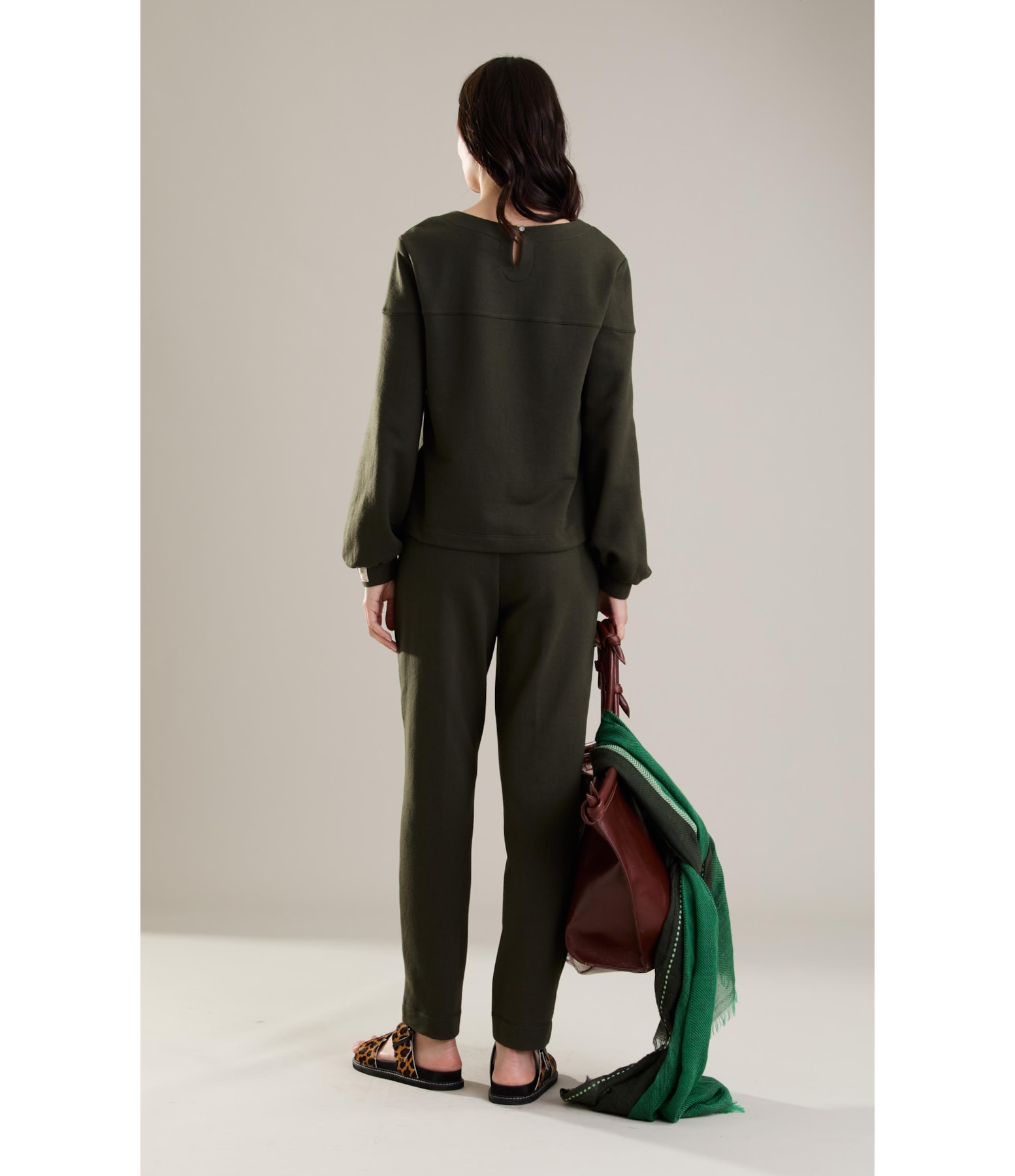 Blusa Marie Ml Verde Militar