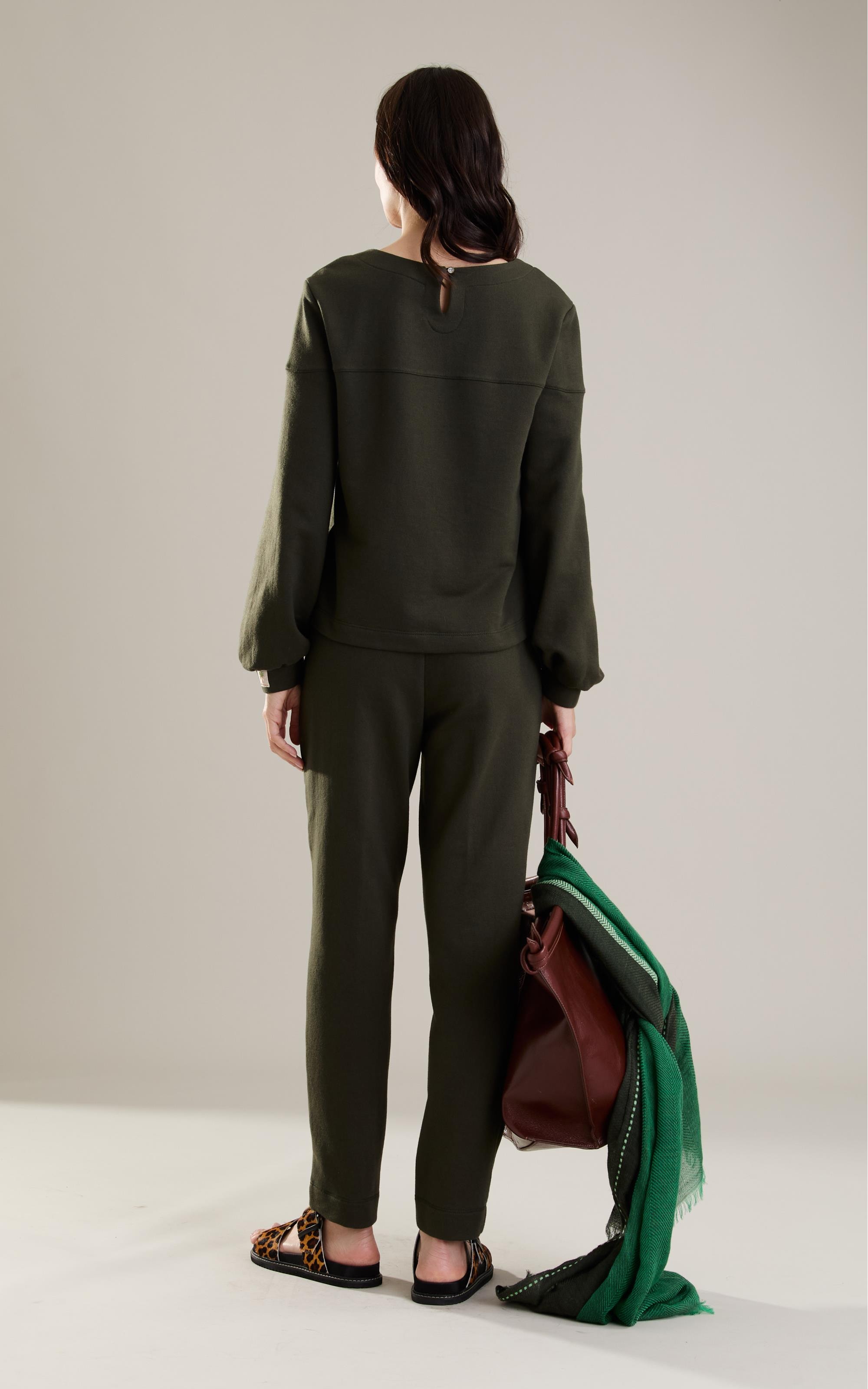 Blusa Marie Ml Verde Militar