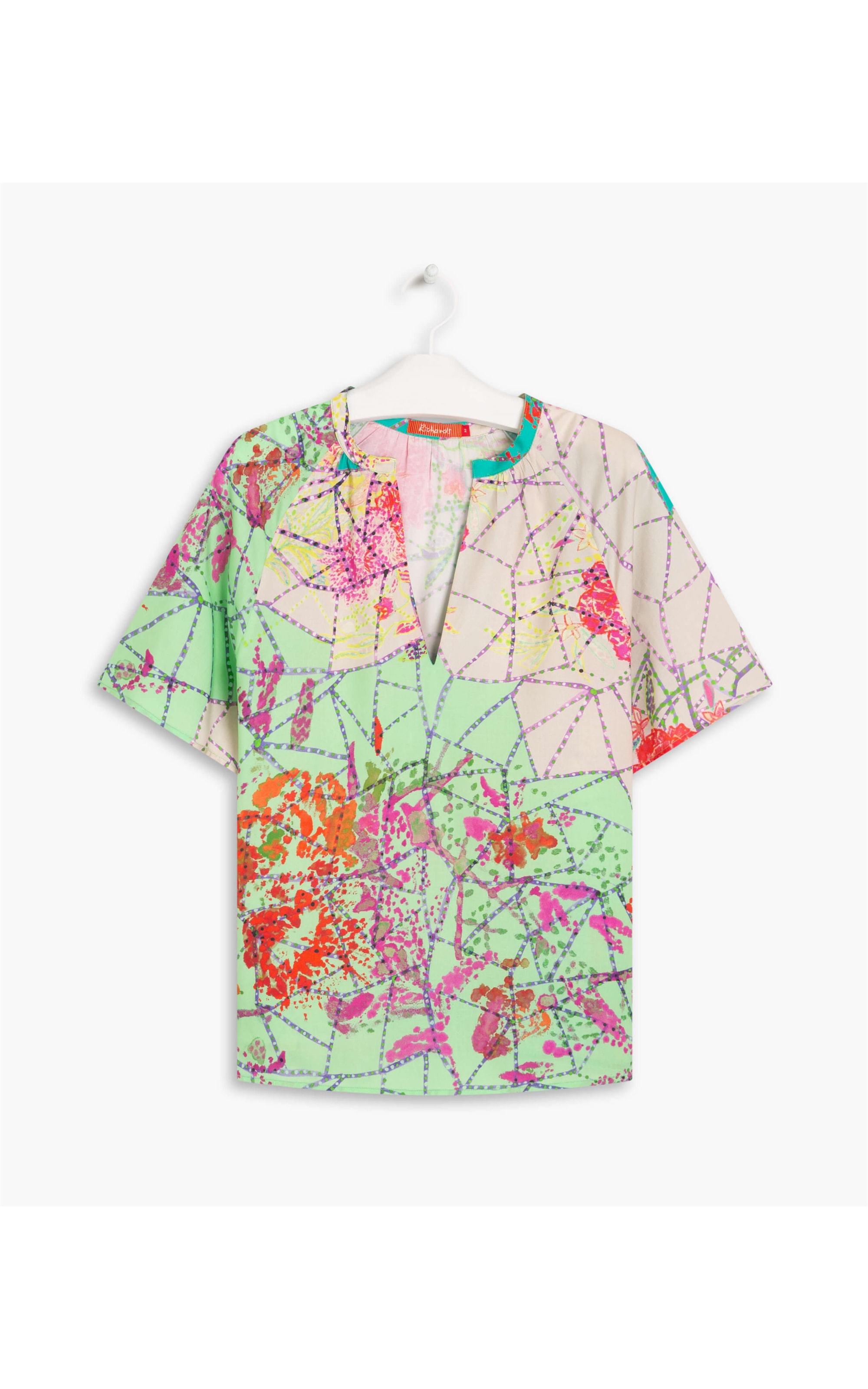 Blusa Marina Estampada Verde Agua