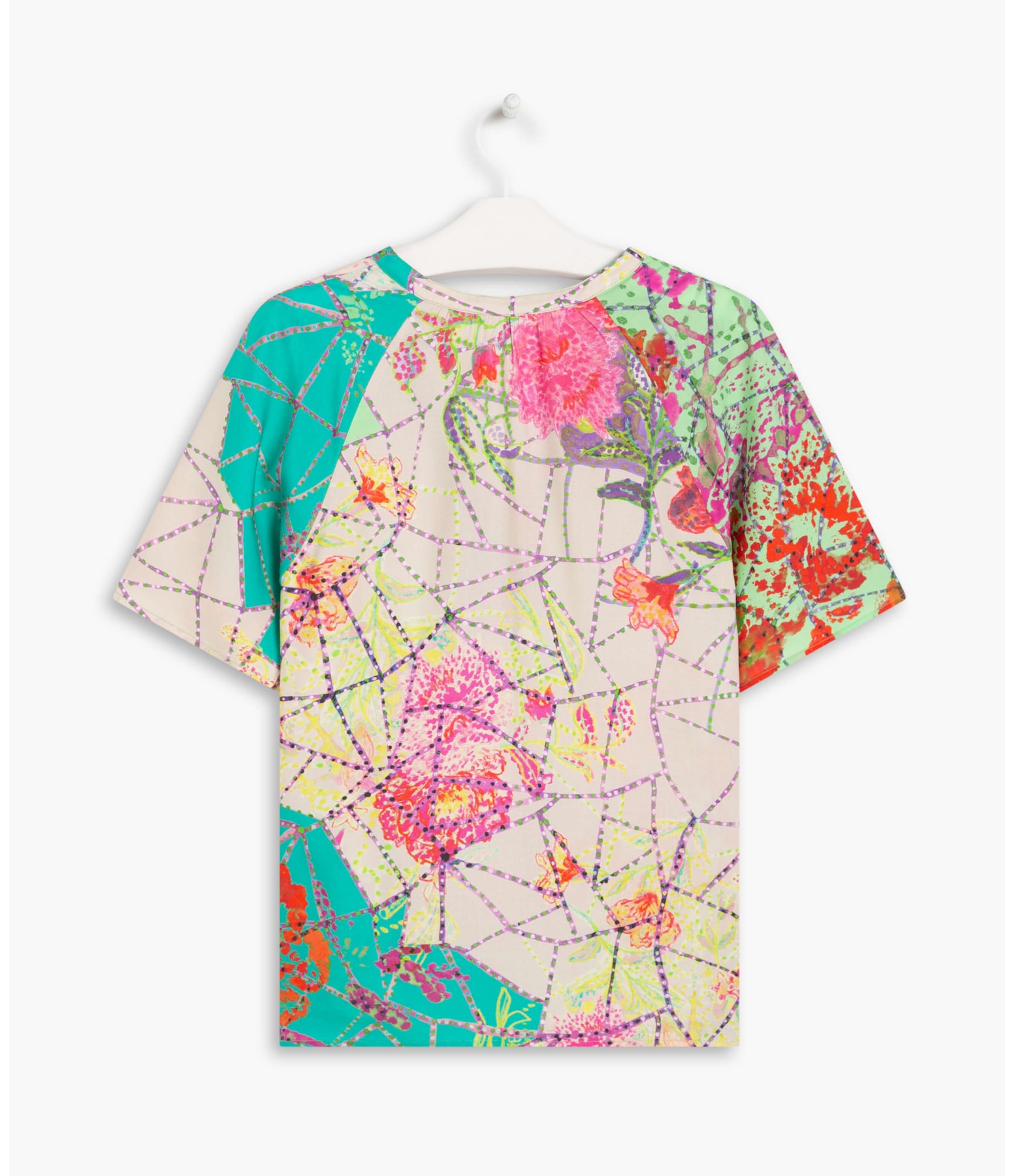 Blusa Marina Estampada Verde Agua