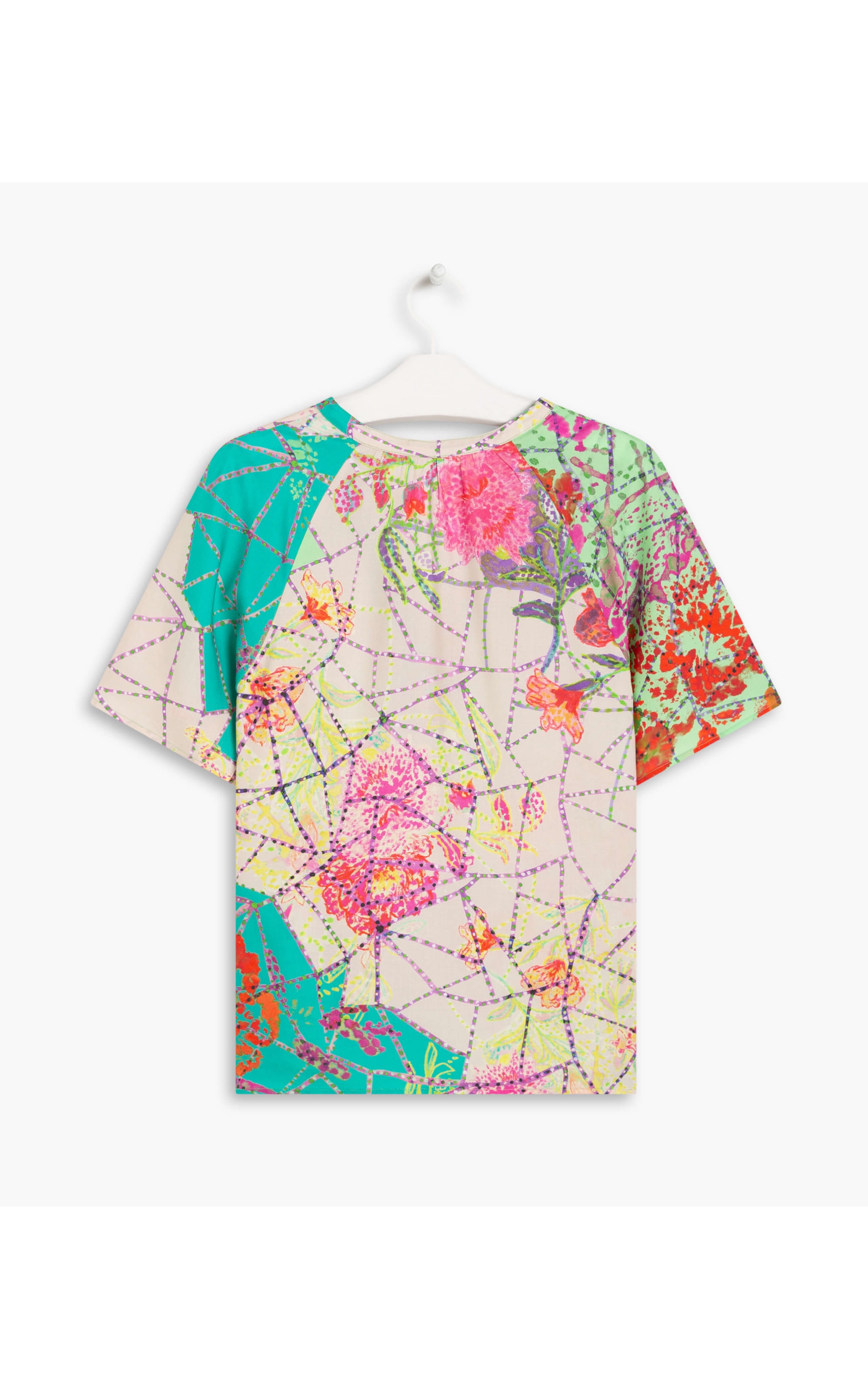 Blusa Marina Estampada Verde Agua