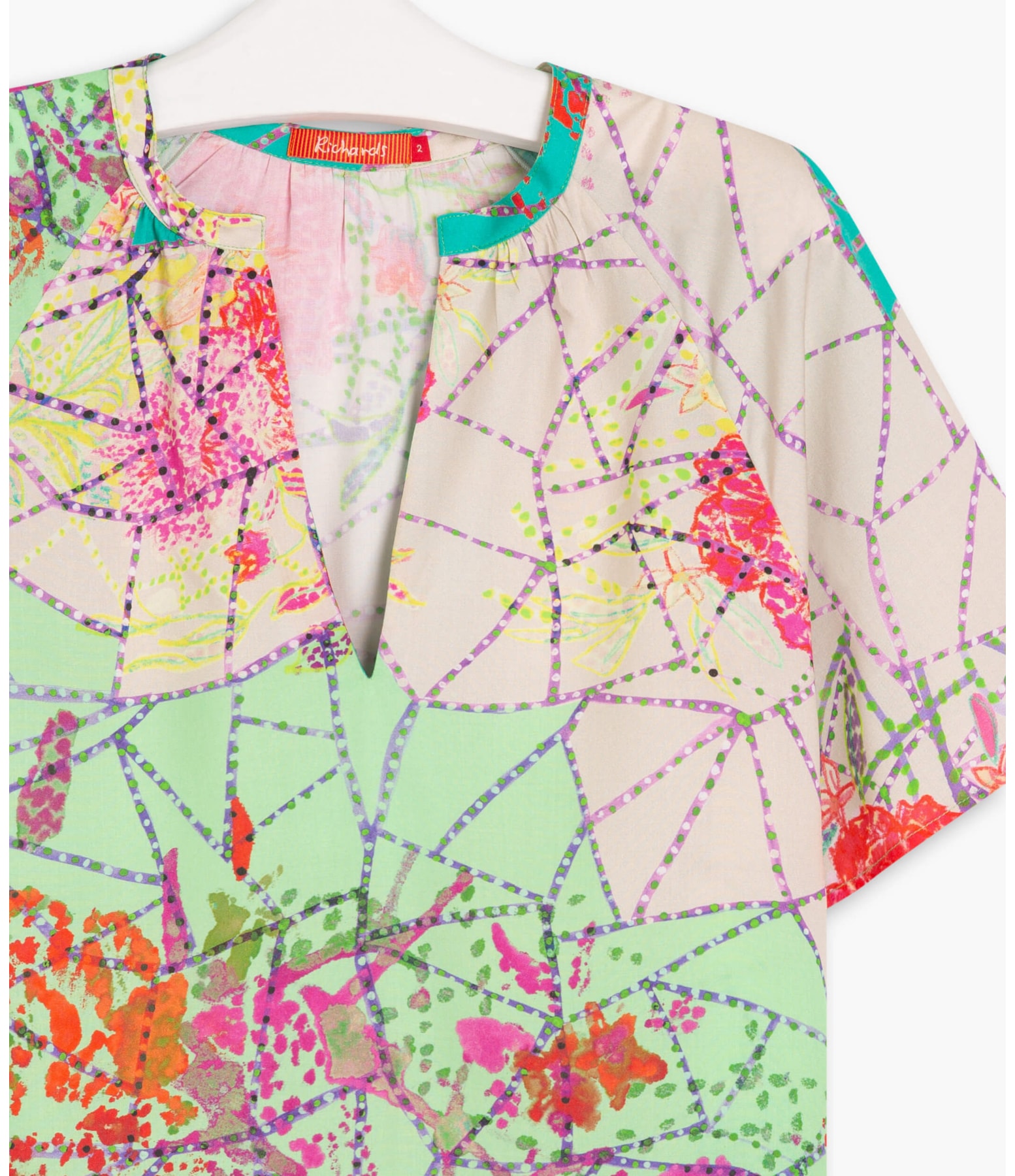 Blusa Marina Estampada Verde Agua