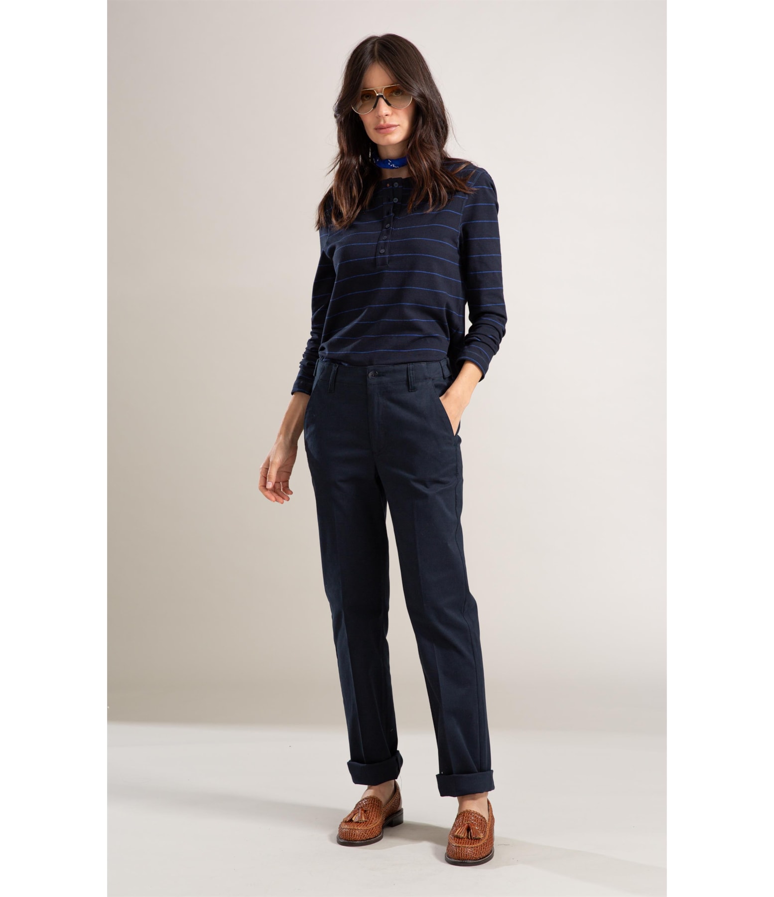Blusa Mauna Listrada Dark Navy