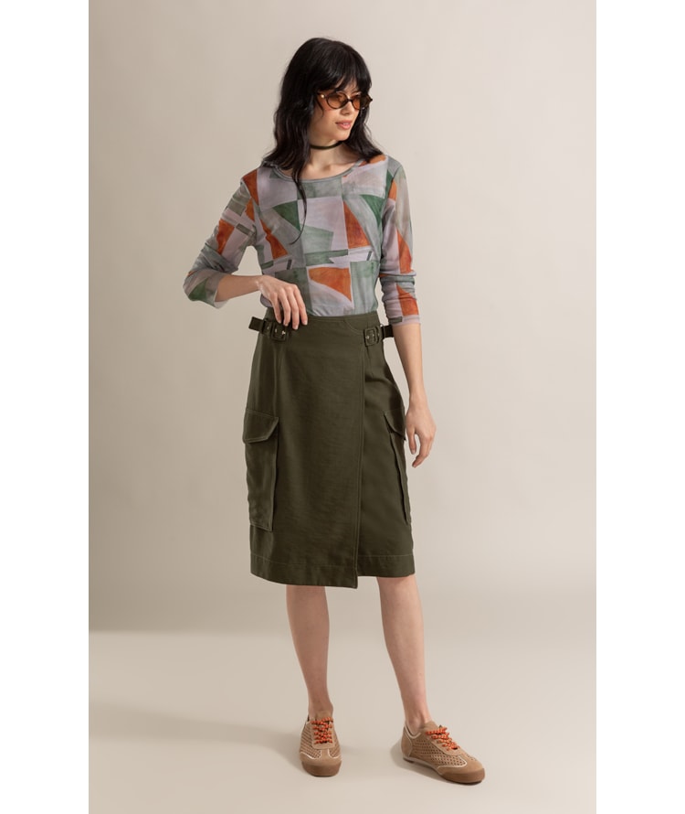Blusa Melina Mosaico Verde