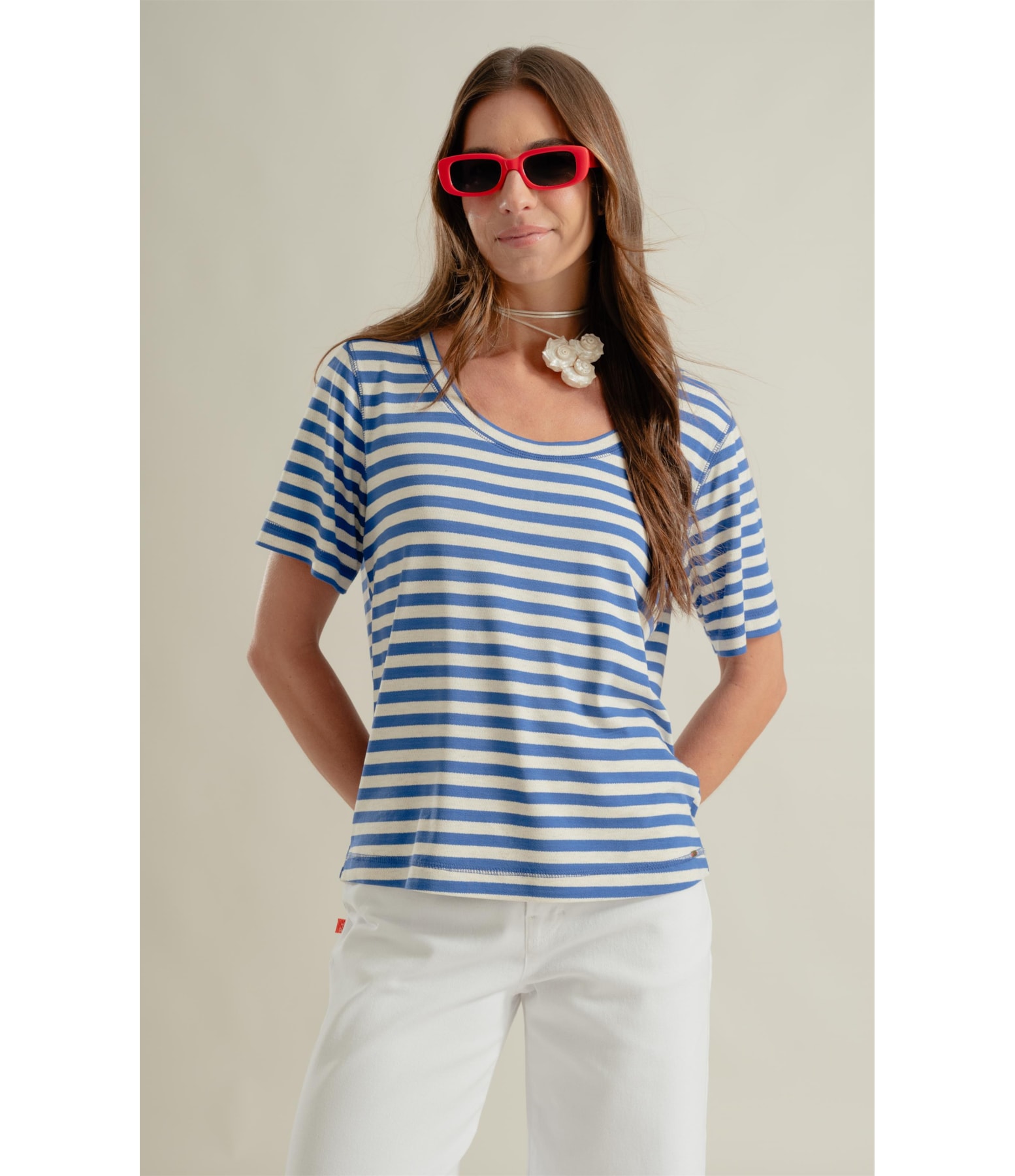 Blusa Mia Azul Bic
