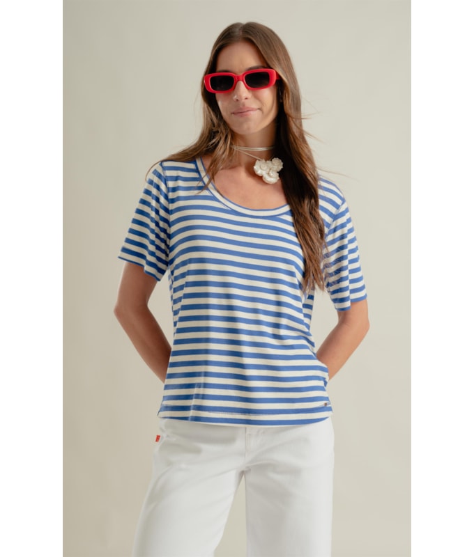 Blusa Mia Azul Bic