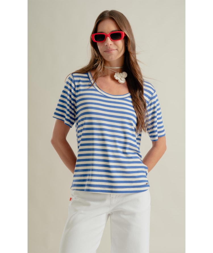 Blusa Mia Azul Bic