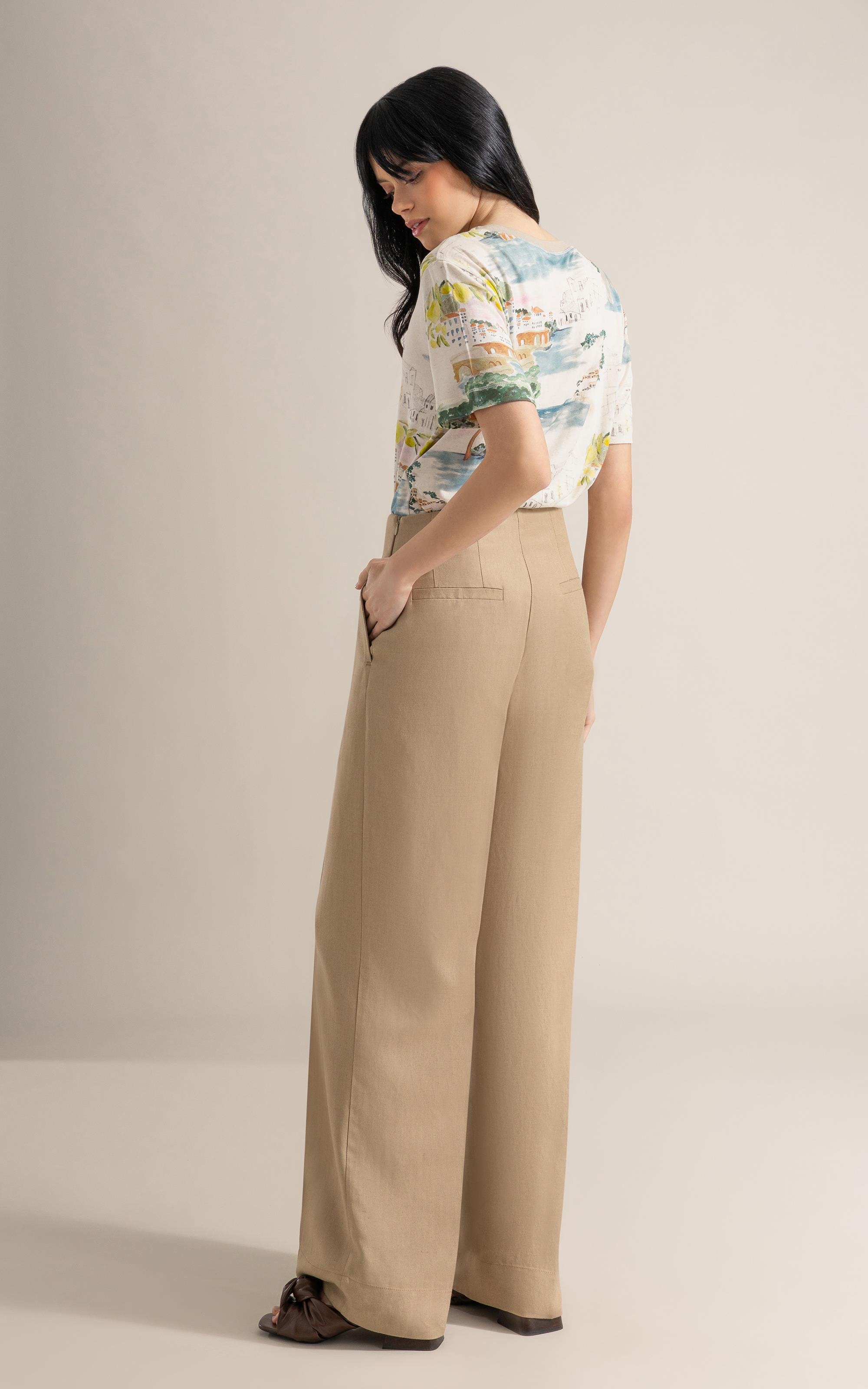 Blusa Mia Estampa Paesaggio Lb Natural