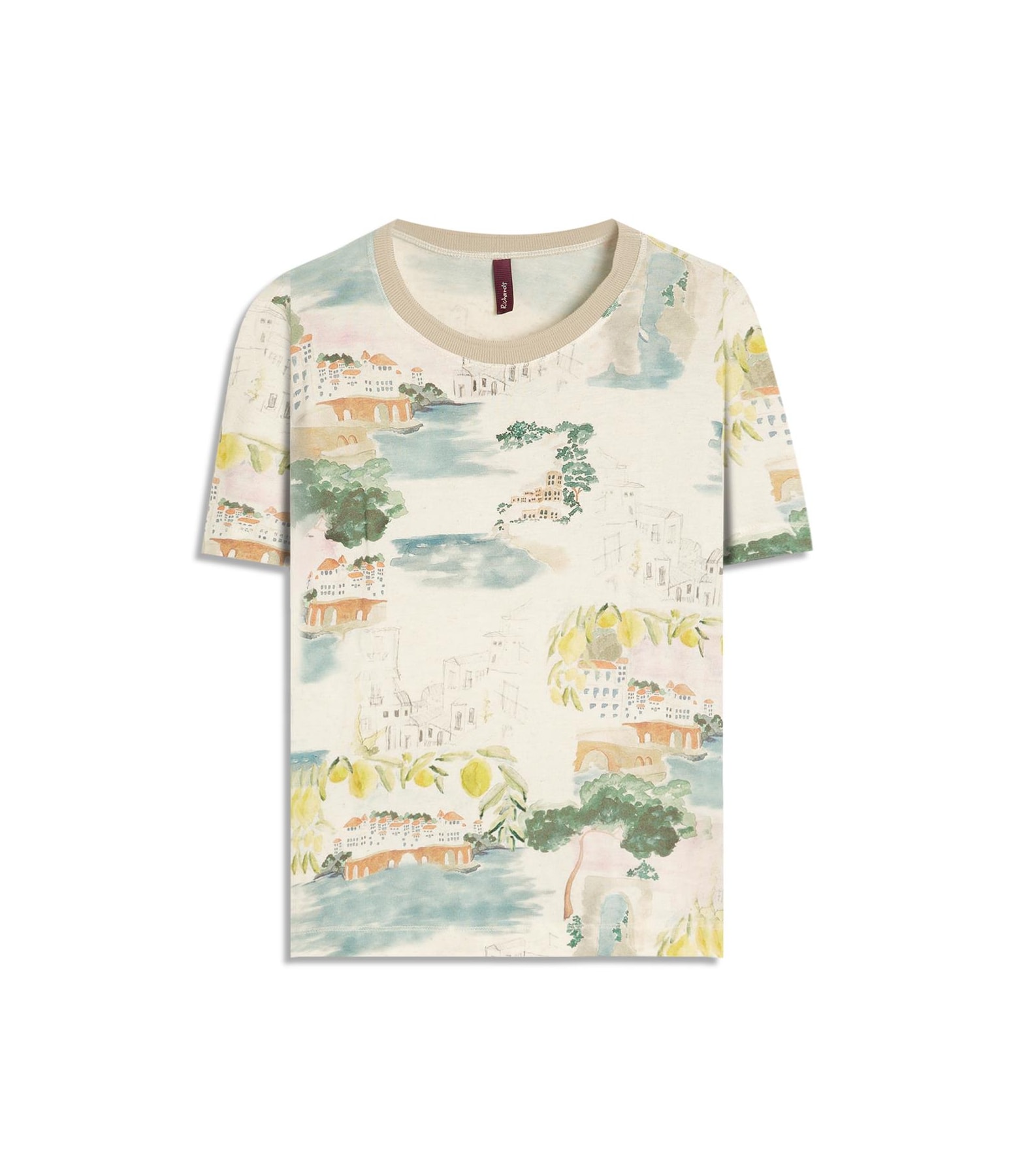Blusa Mia Estampa Paesaggio Lb Natural