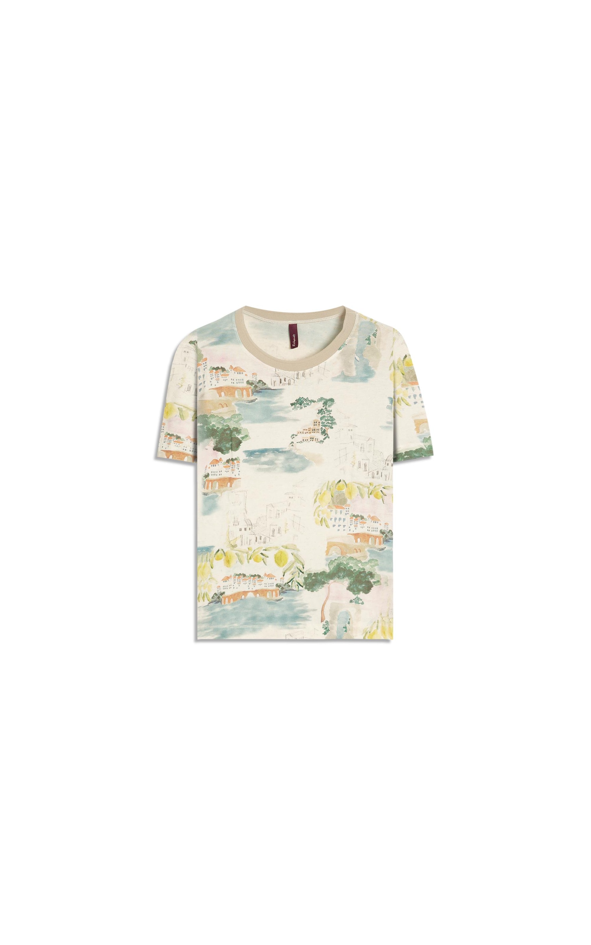 Blusa Mia Estampa Paesaggio Lb Natural
