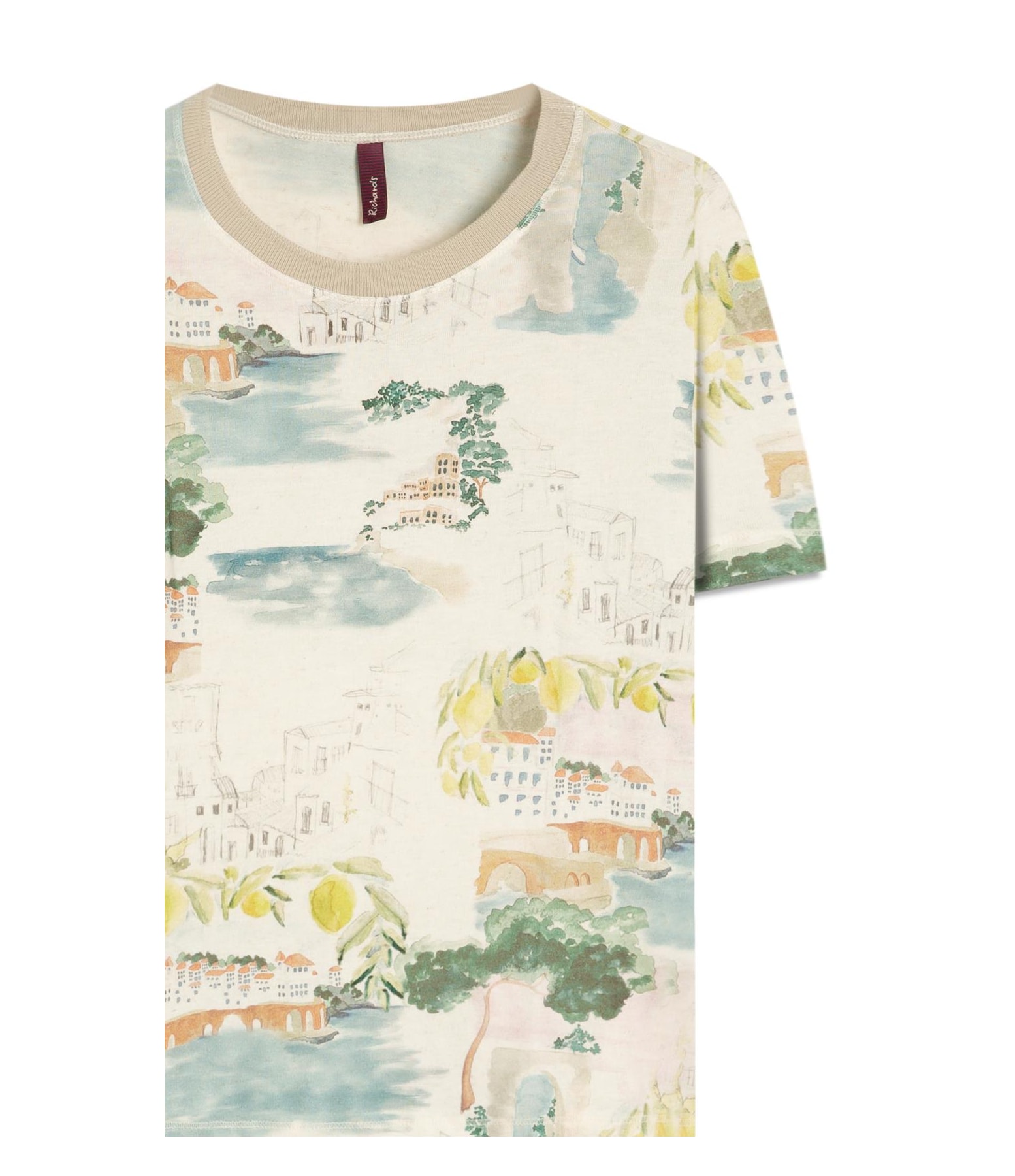 Blusa Mia Estampa Paesaggio Lb Natural