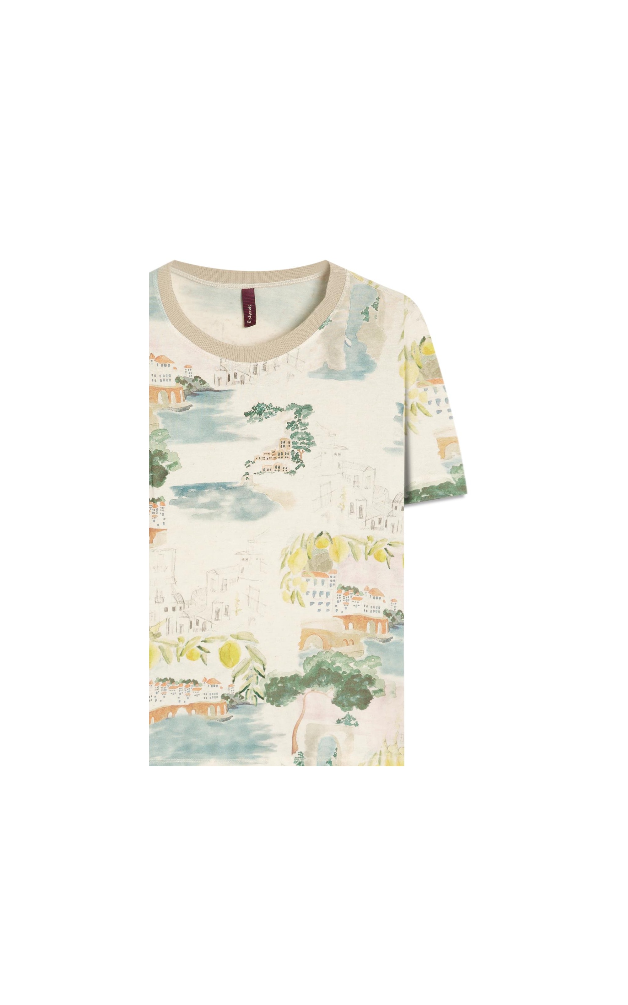 Blusa Mia Estampa Paesaggio Lb Natural