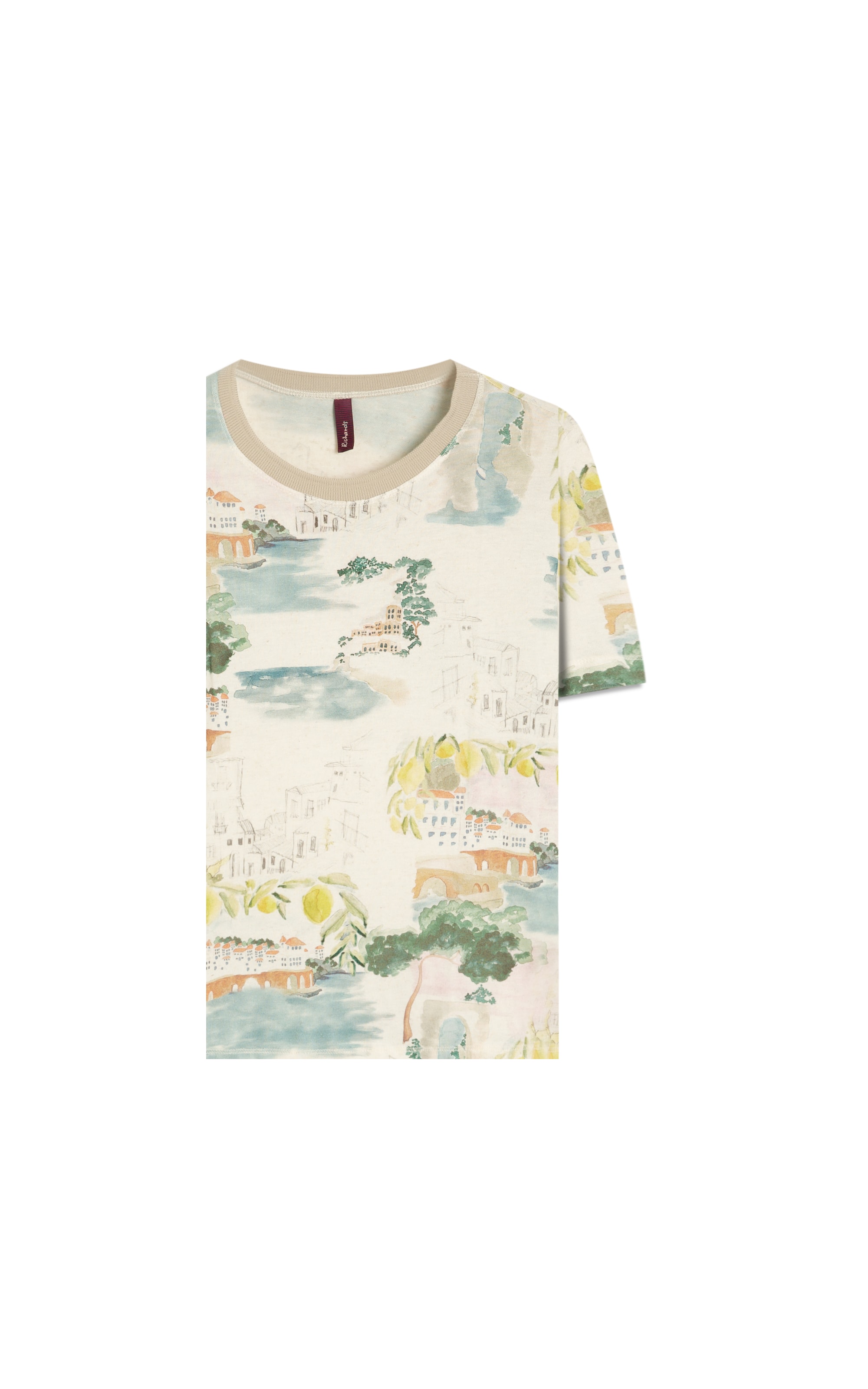 Blusa Mia Estampa Paesaggio Lb Natural
