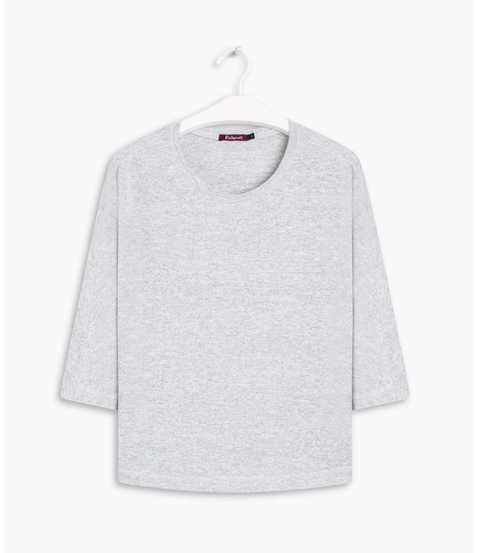 Blusa Mia Jersey Blend Cinza Mescla