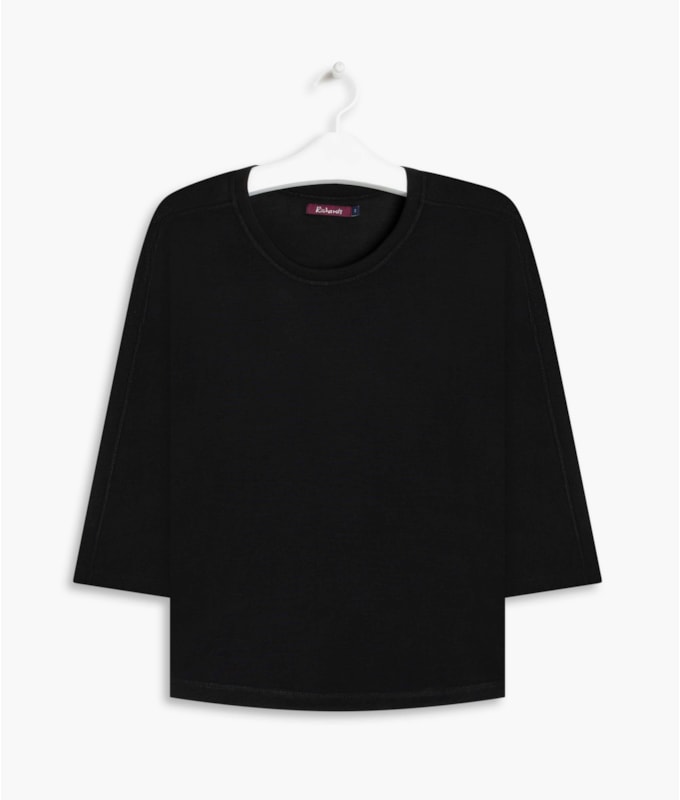 Blusa Mia Jersey Blend Preto
