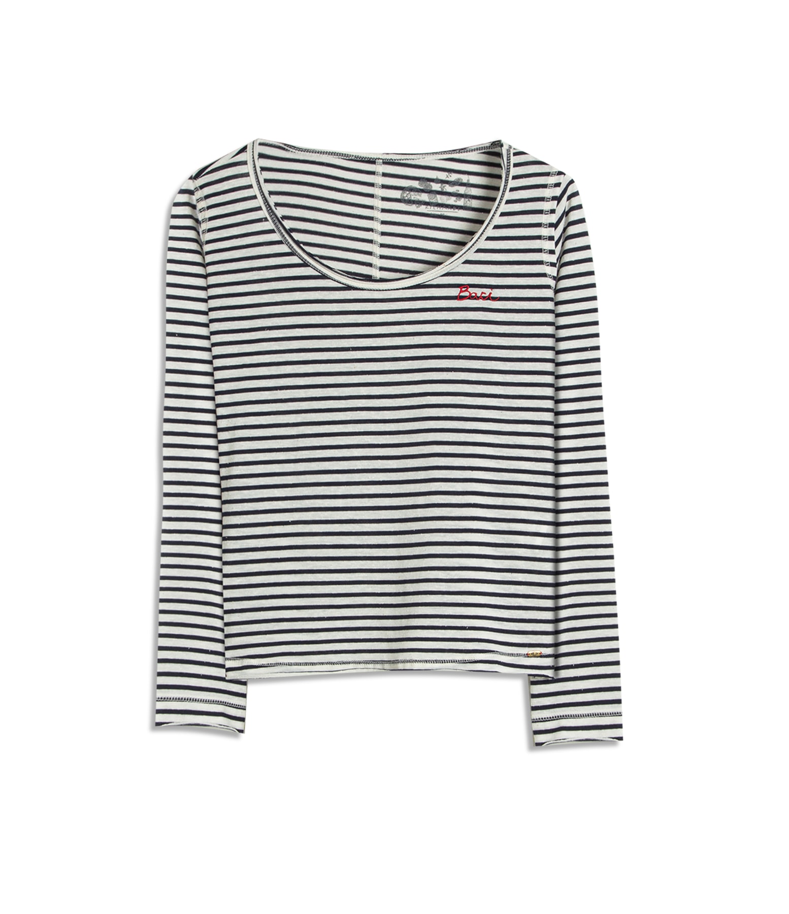 Blusa Mimo Ciao Listrada Ml Dark Navy