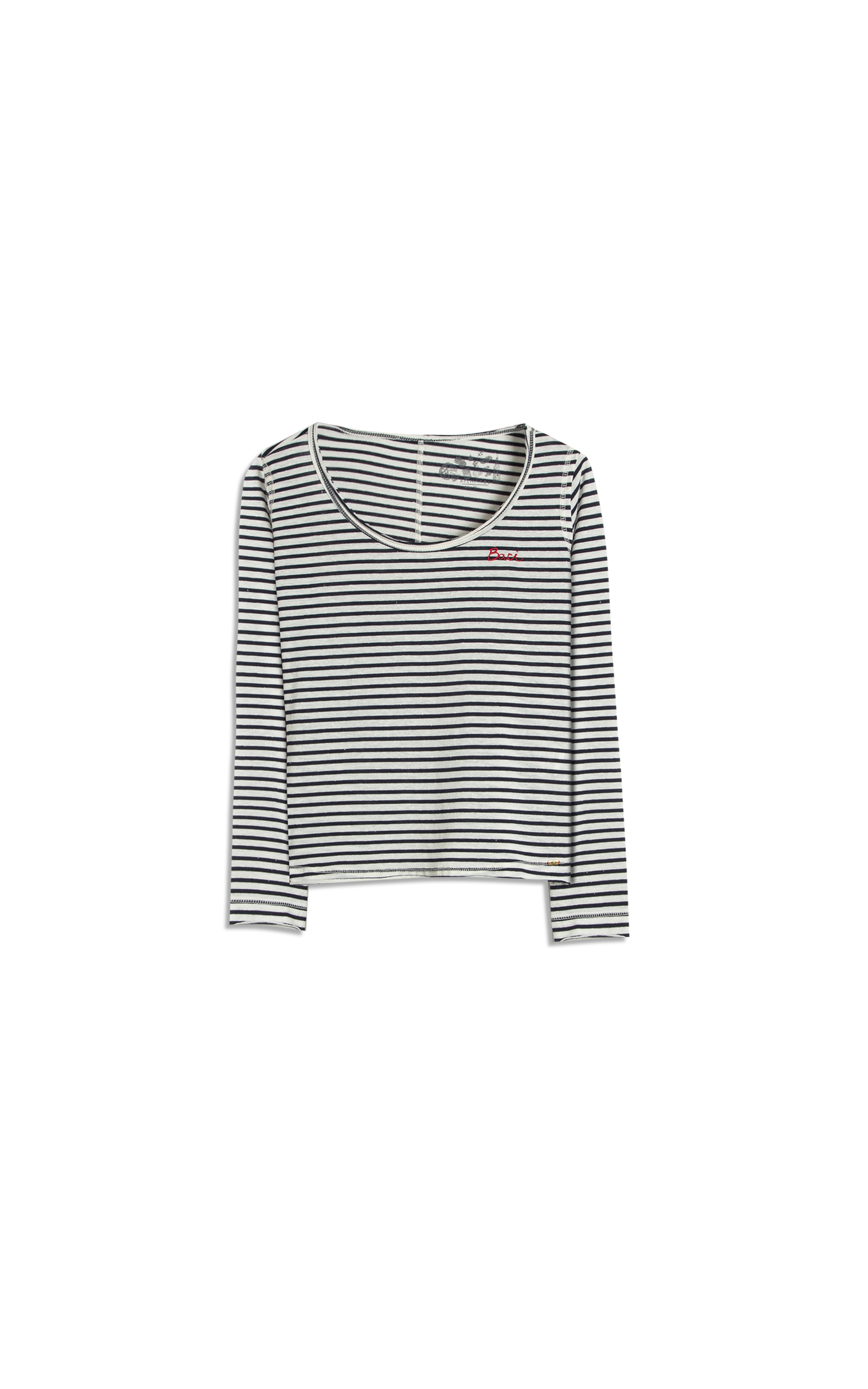 Blusa Mimo Ciao Listrada Ml Dark Navy