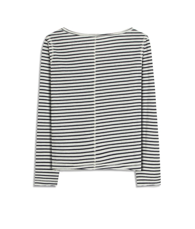 Blusa Mimo Ciao Listrada Ml Dark Navy