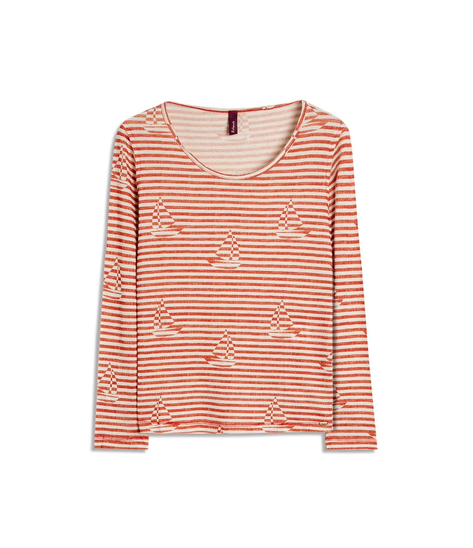Blusa Mimo Estampa Sailer Stripes Lb Vermelho
