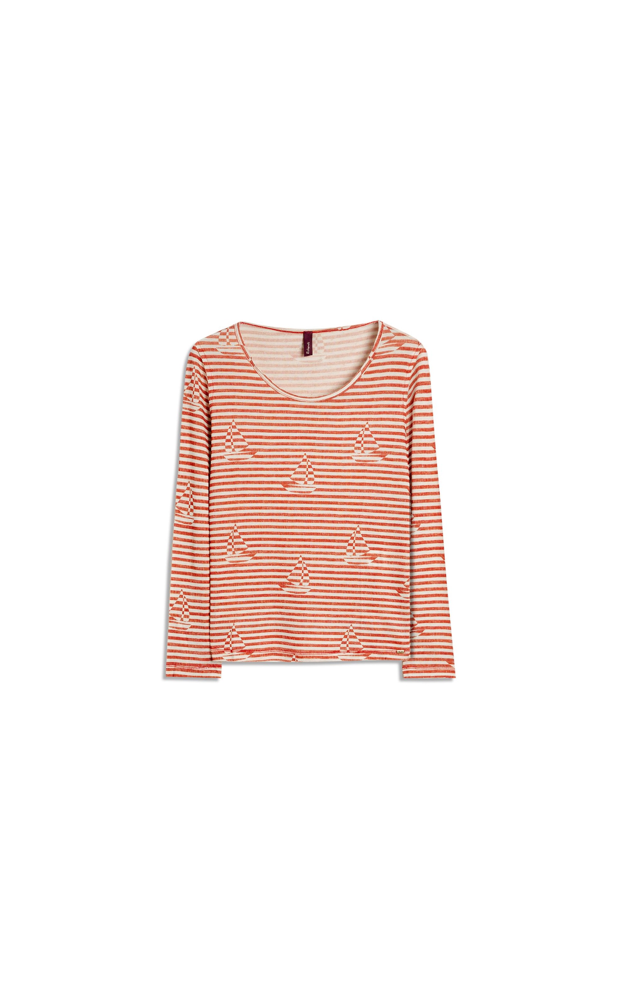 Blusa Mimo Estampa Sailer Stripes Lb Vermelho