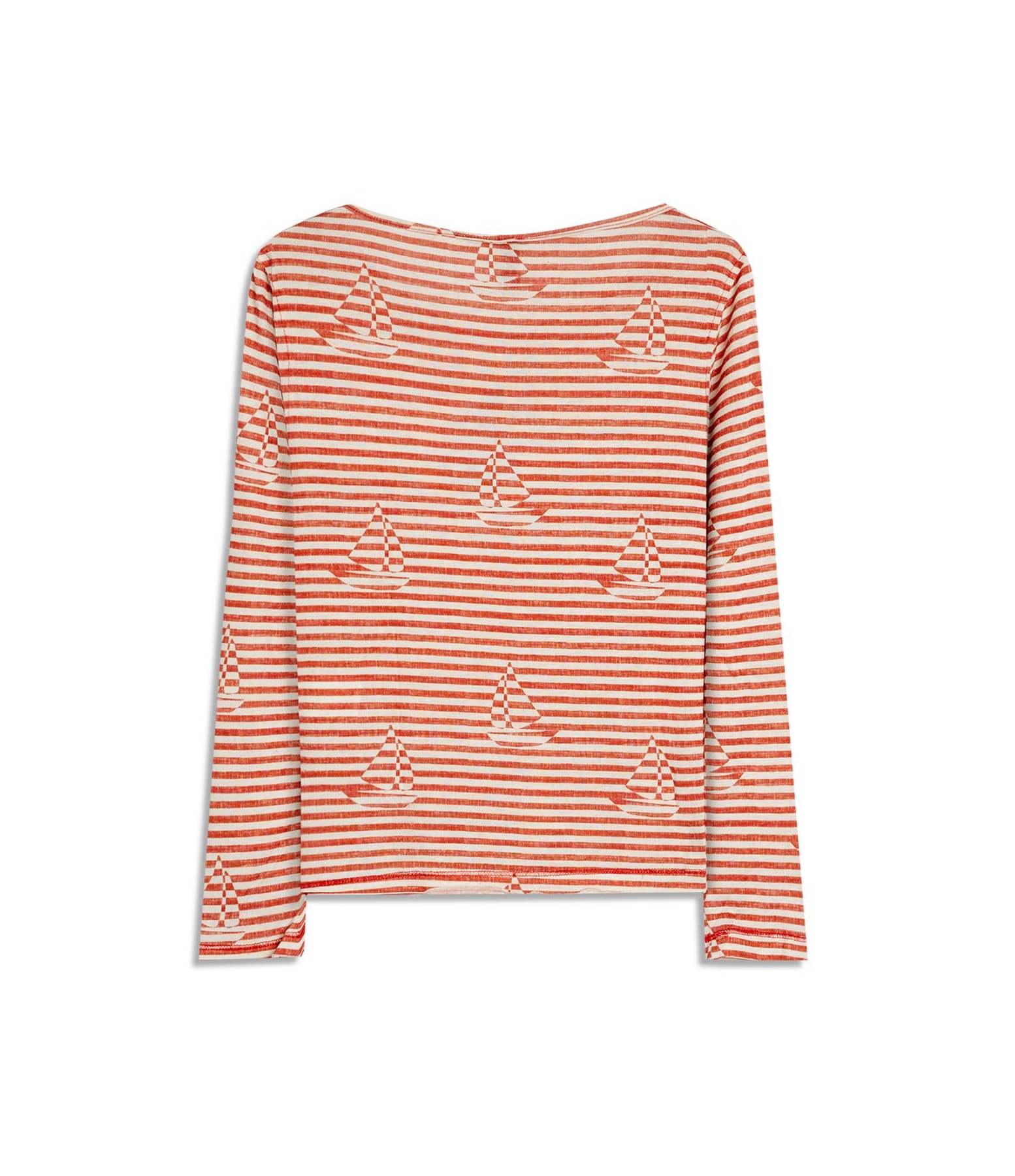 Blusa Mimo Estampa Sailer Stripes Lb Vermelho