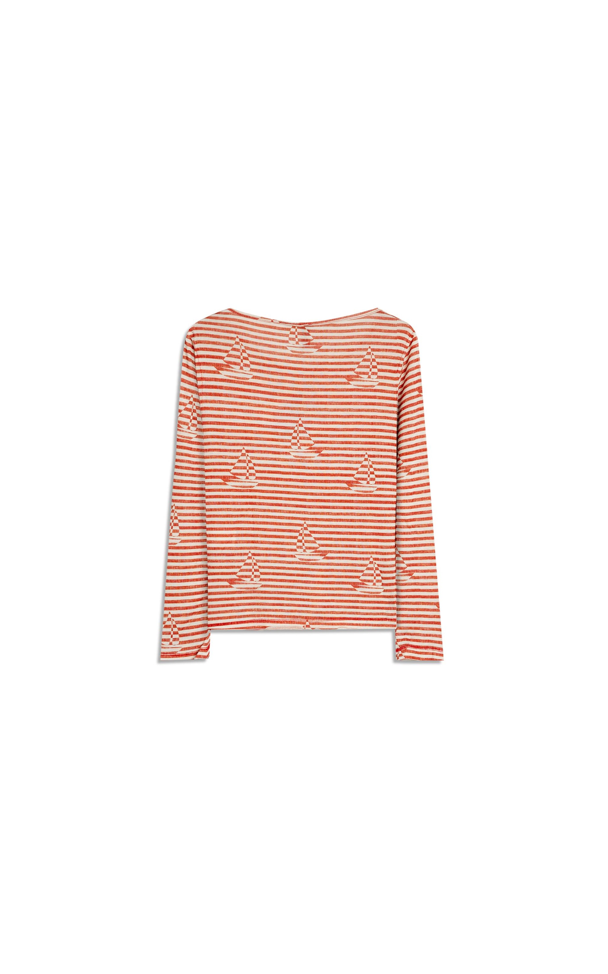 Blusa Mimo Estampa Sailer Stripes Lb Vermelho