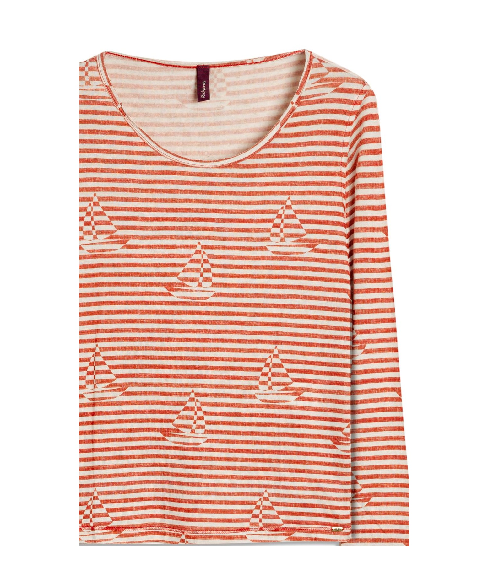 Blusa Mimo Estampa Sailer Stripes Lb Vermelho