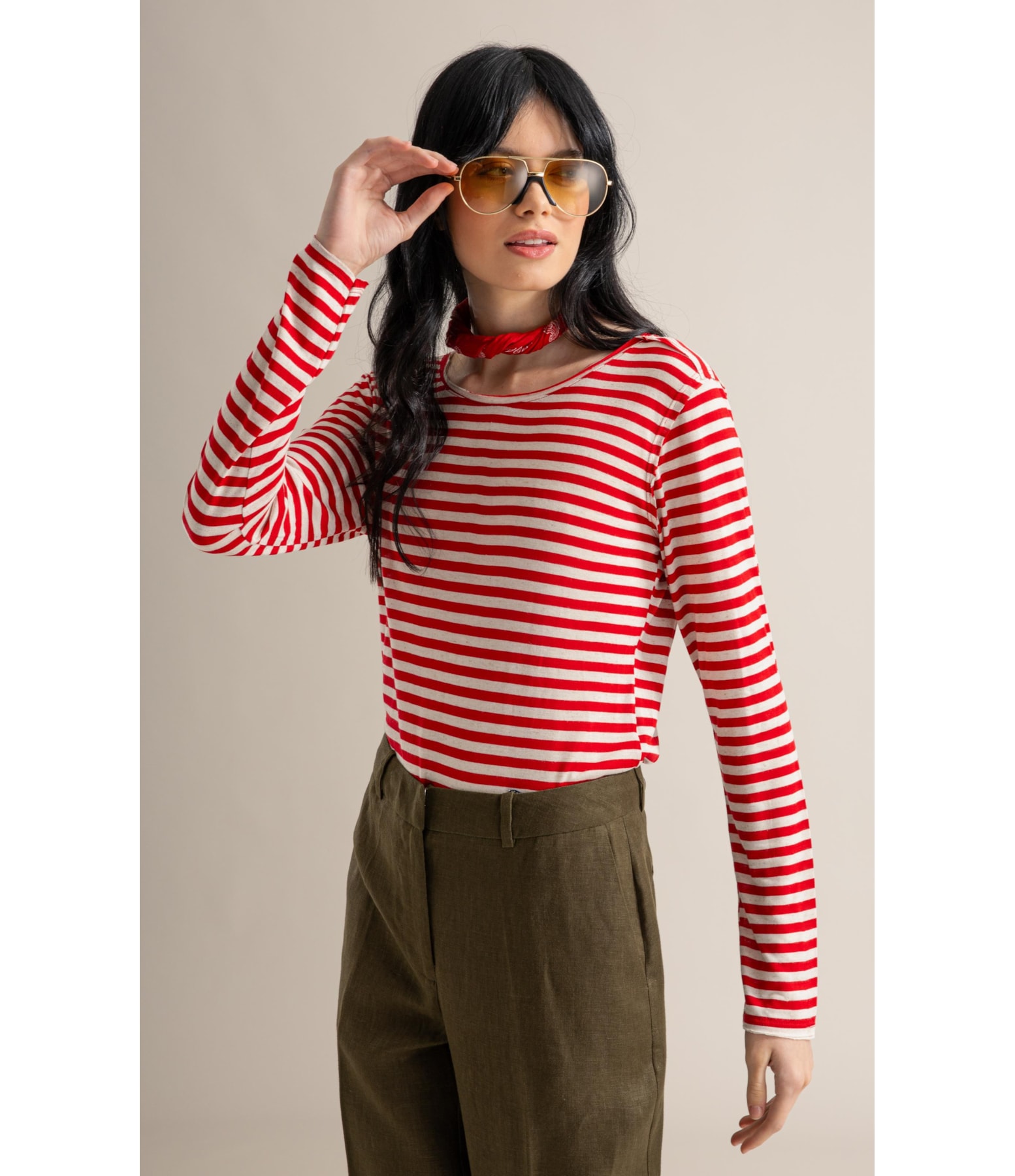 Blusa Mimo Listrada Lb Vermelho