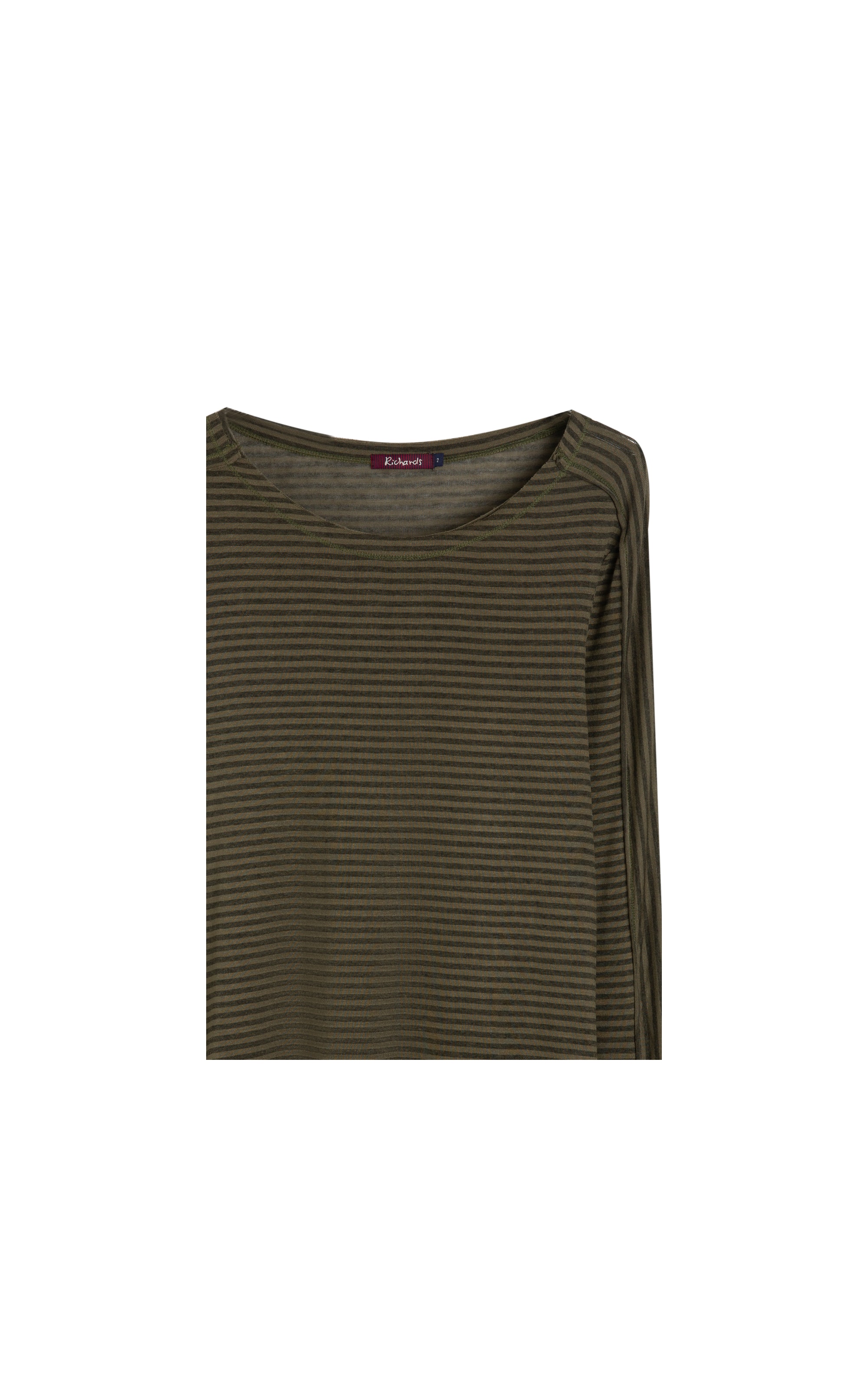 Blusa Mimo Listrada Verde Militar