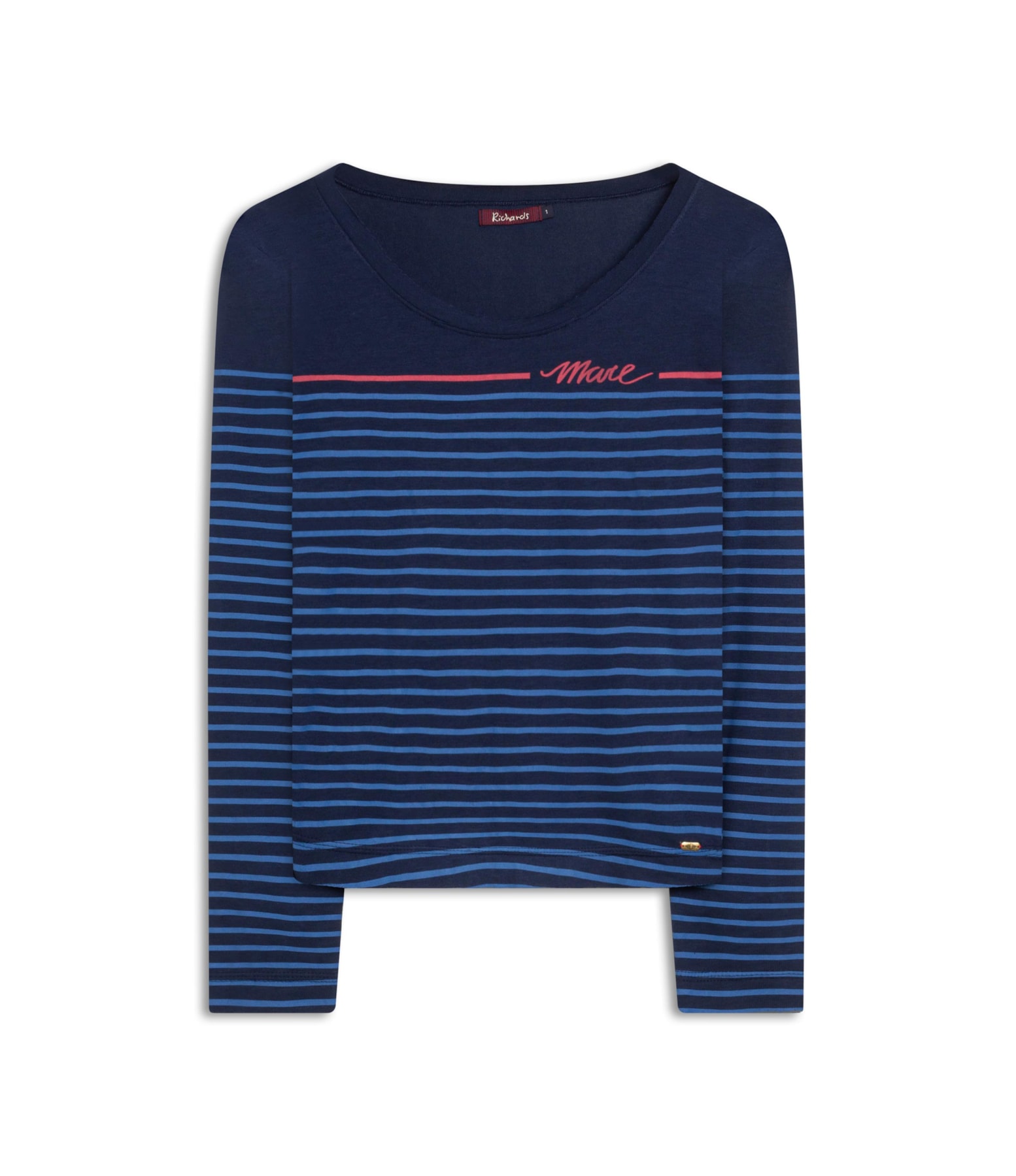 Blusa Mimo Listrado Mare Ml Marinho