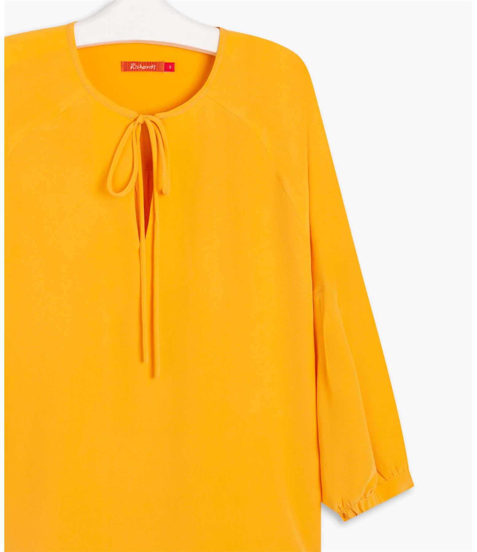 Blusa Misty Seda Lisa Mostarda