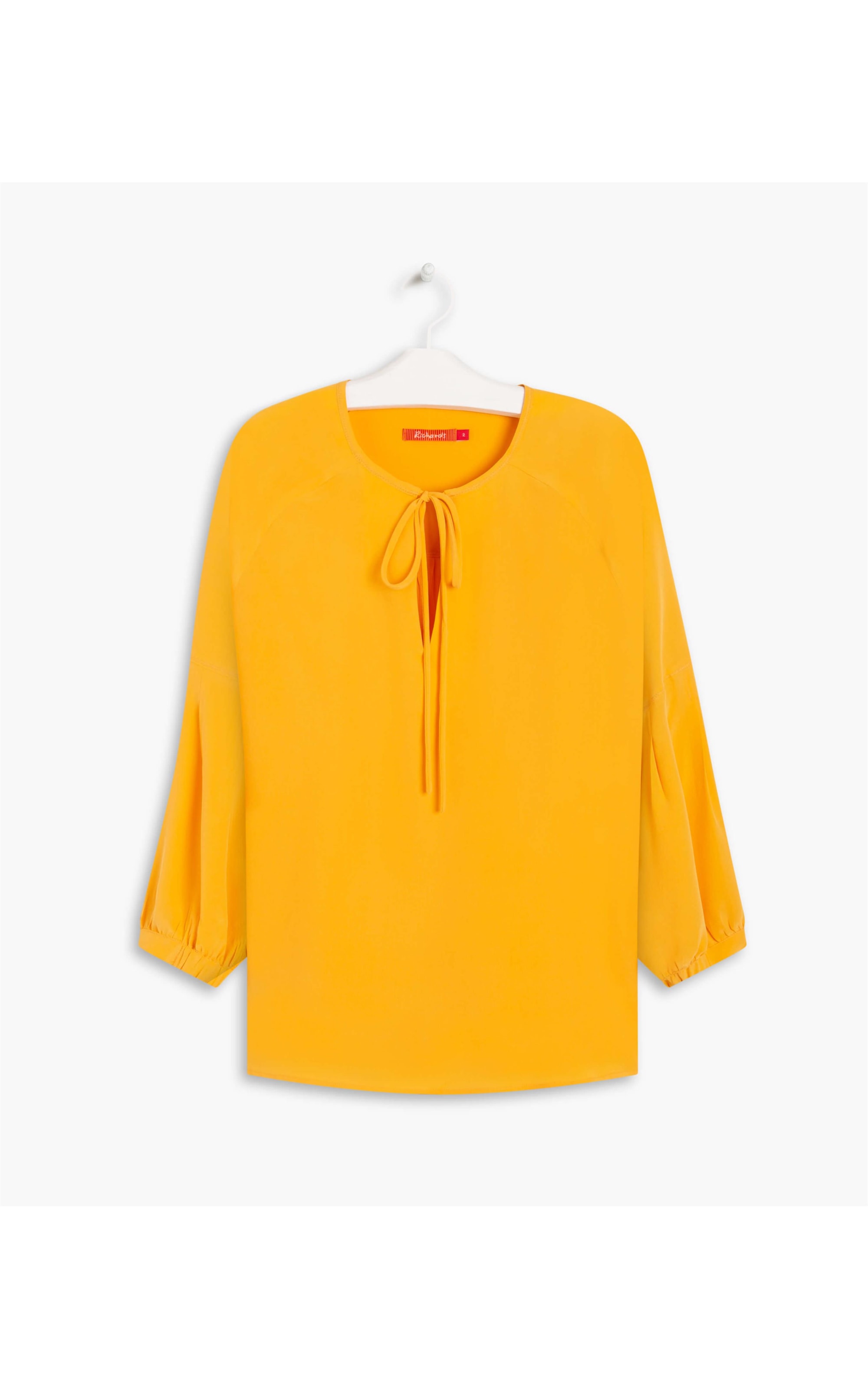 Blusa Misty Seda Lisa Mostarda