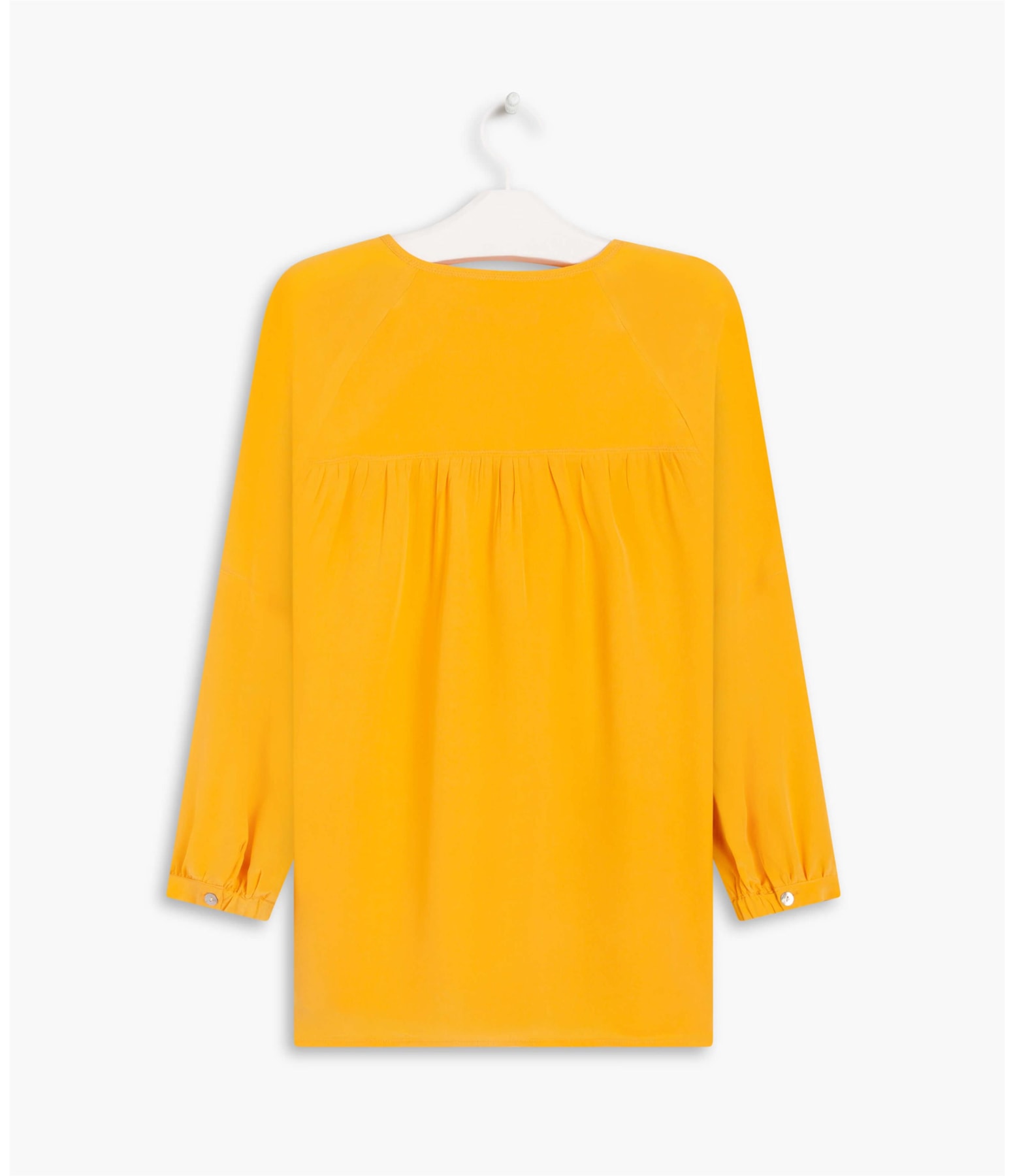 Blusa Misty Seda Lisa Mostarda