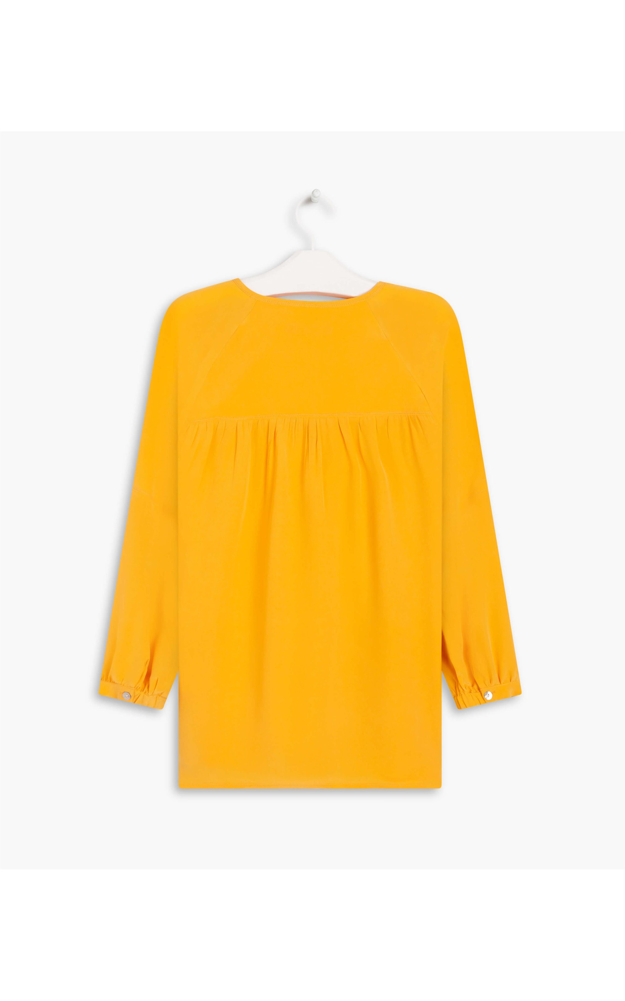 Blusa Misty Seda Lisa Mostarda